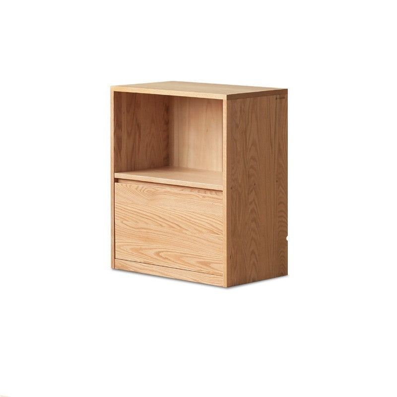 Oak solid wood bookcase free combination low cabinet floor-standing bookshelf"