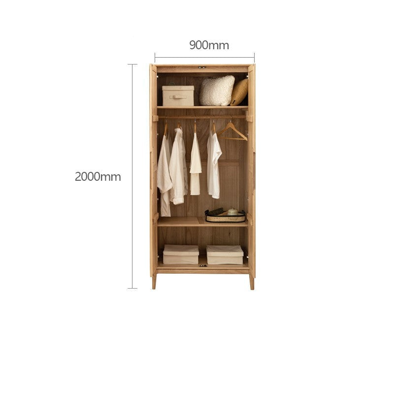 Ash solid wood wardrobe Chinese style