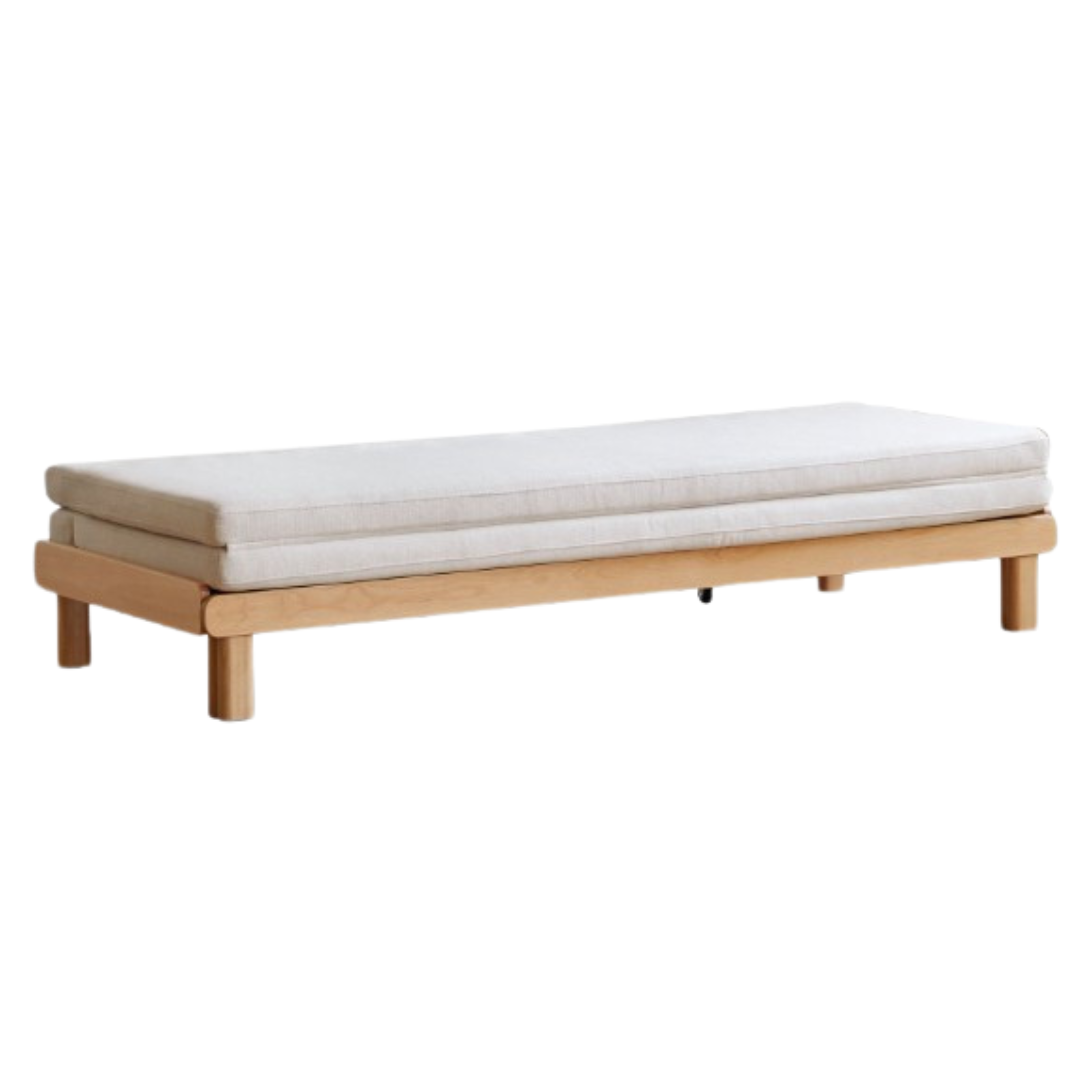 European beech sofa bed folding bed dual-use double sofa)