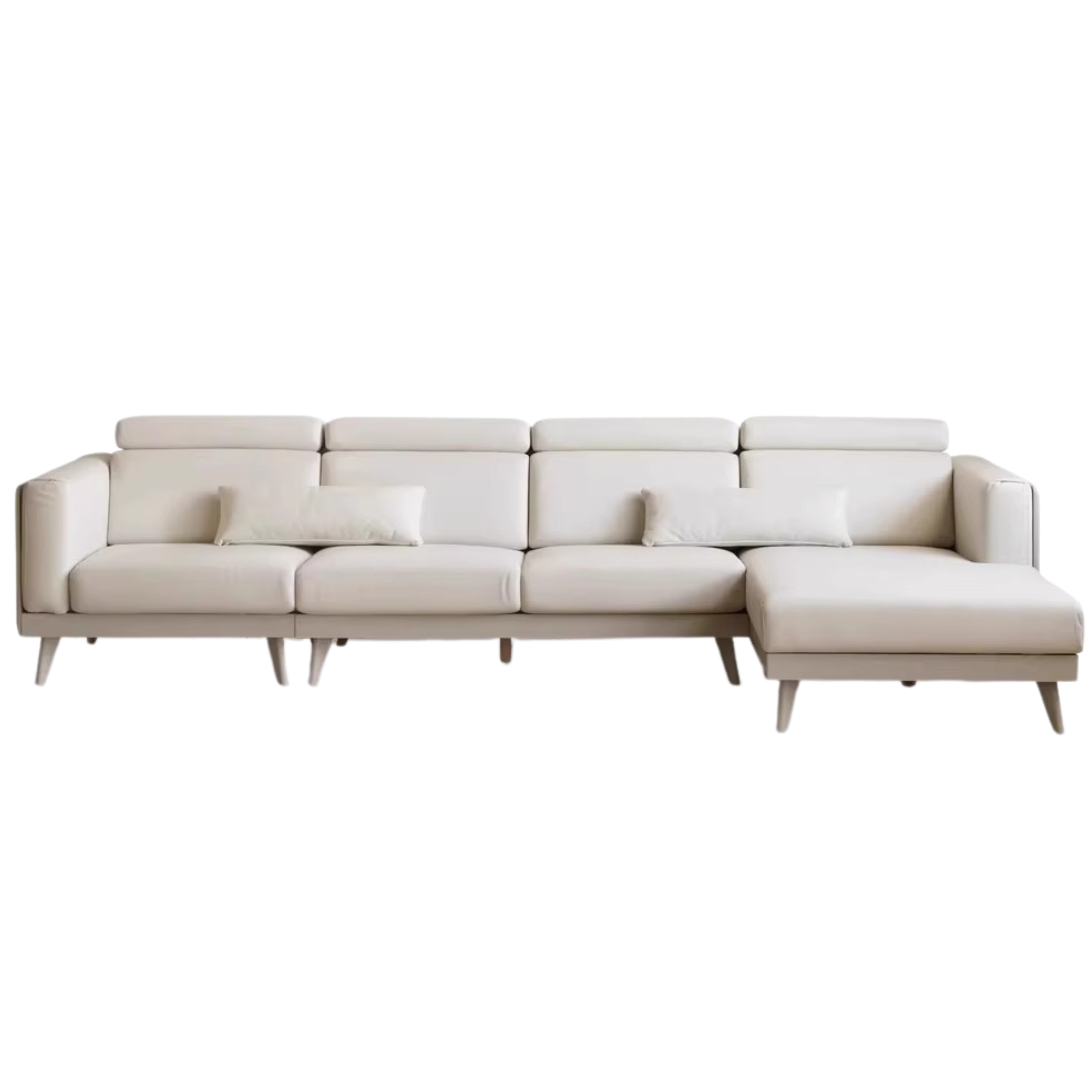 Oak Solid Wood Technology Fabric Sofa Light Luxury)