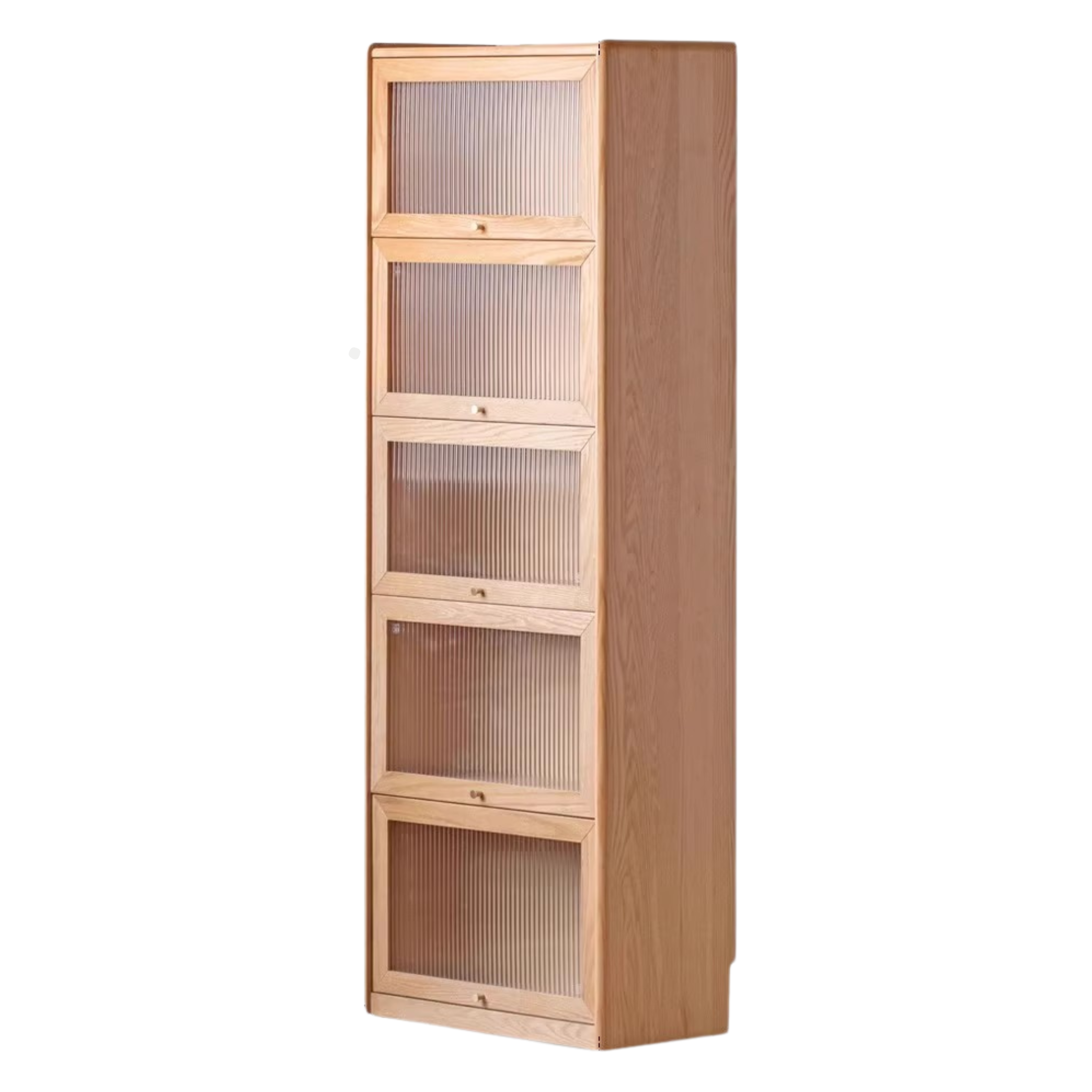 Oak Solid Wood Flipped Door Side Cabinet Free Combination -