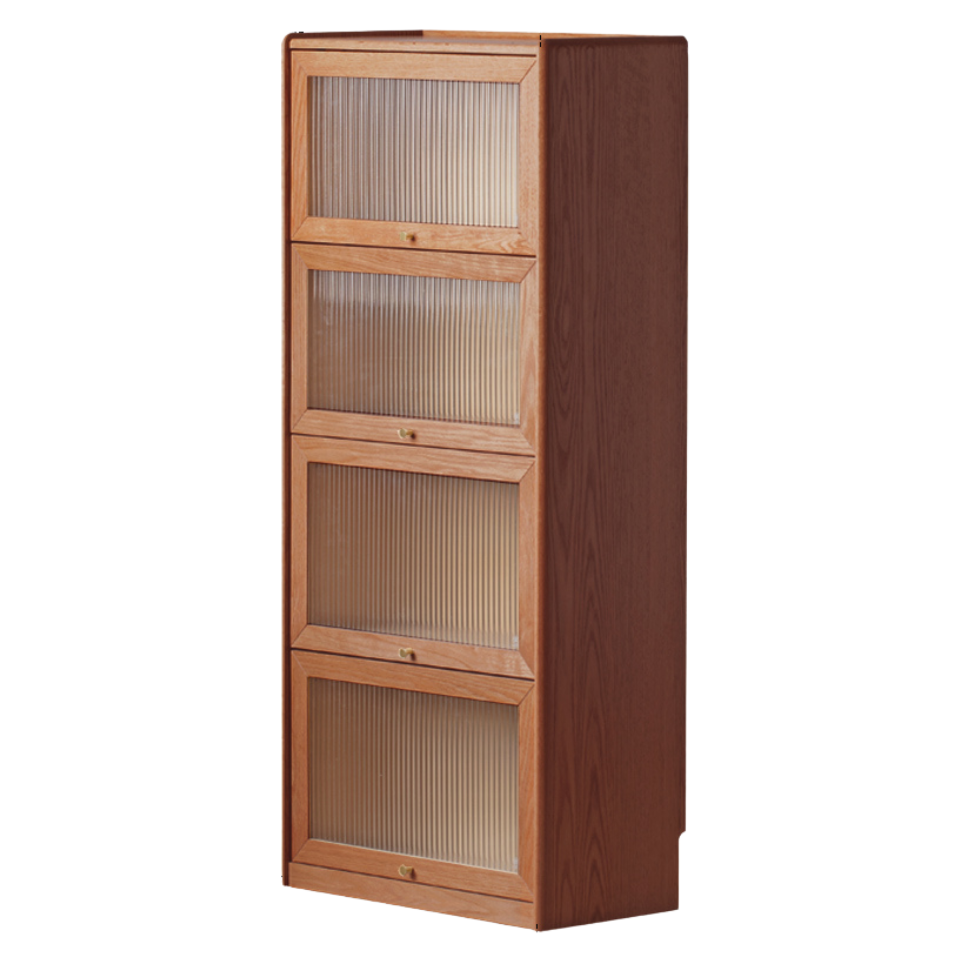 Oak Solid Wood Flipped Door Side Cabinet Free Combination