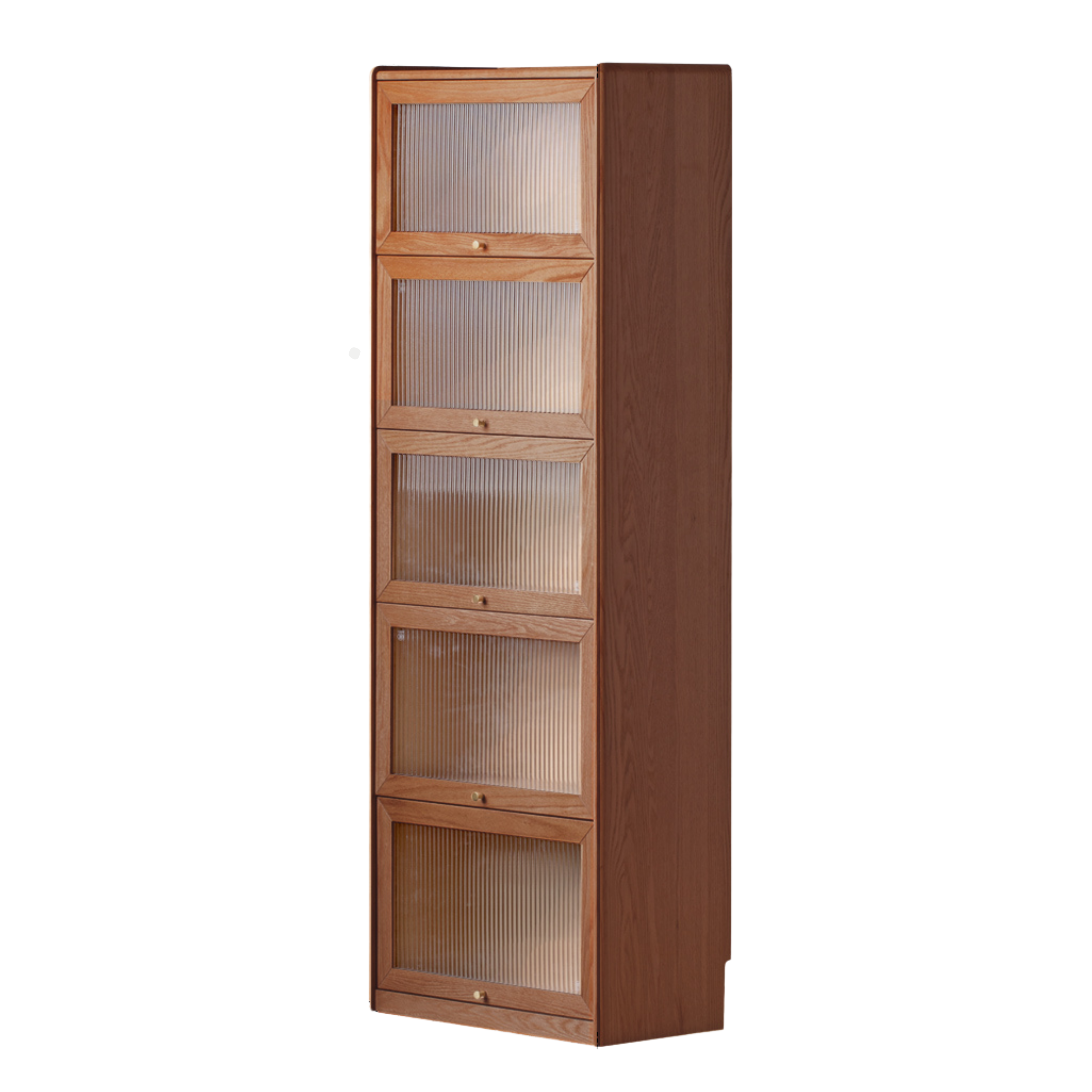 Oak Solid Wood Flipped Door Side Cabinet Free Combination