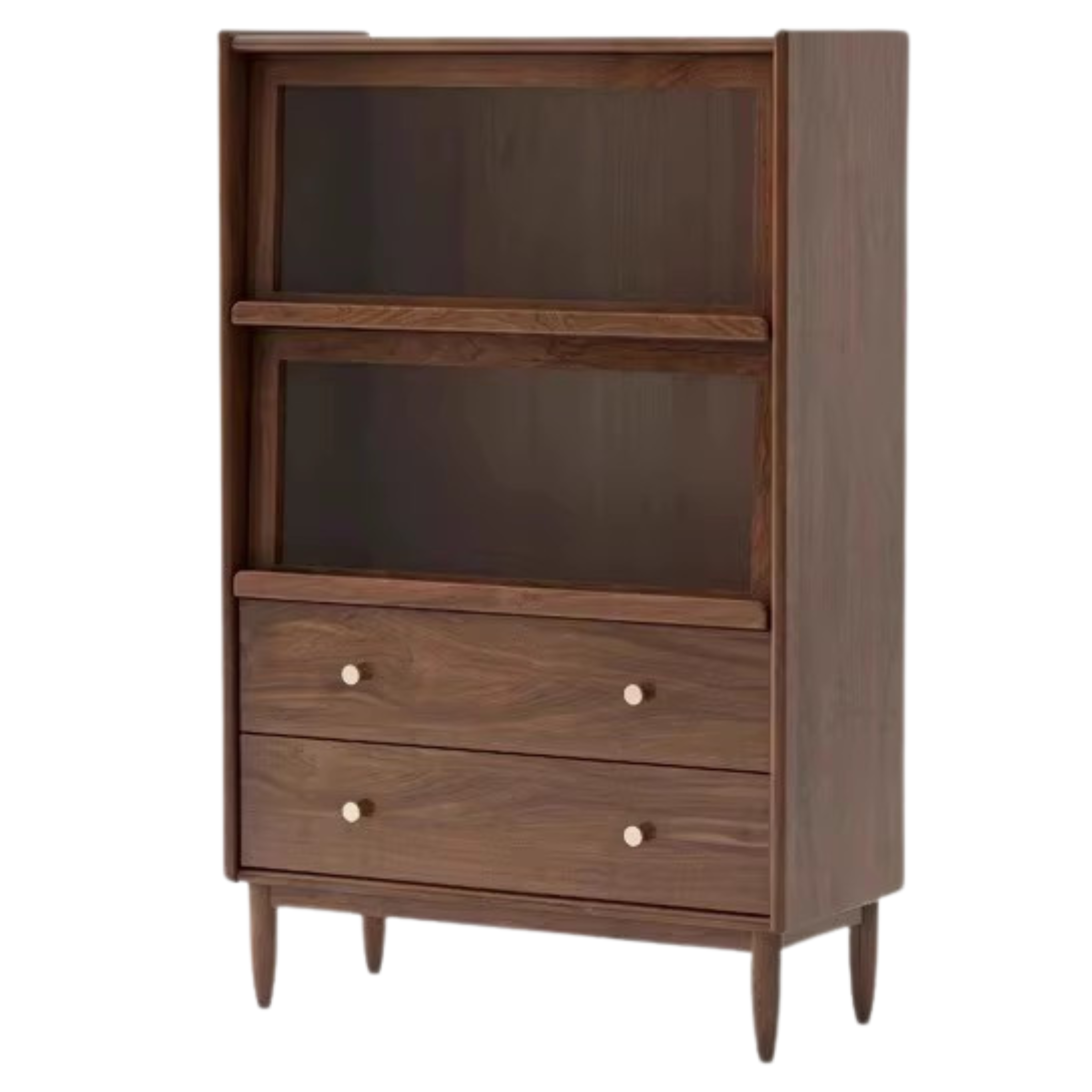 Cherry Wood, Oak, Poplar Solid Wood Side Cabinet Flip Door, LED light