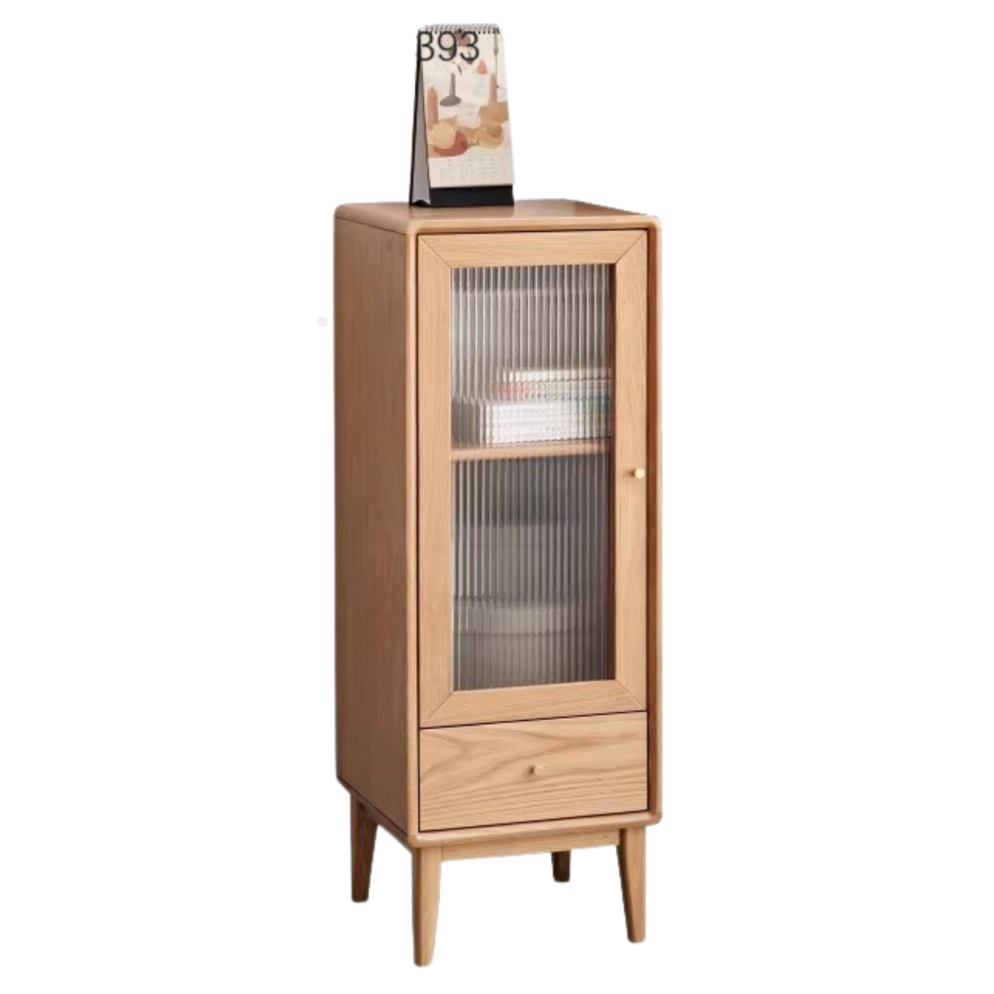 Oak, Pine Solid Wood Side Cabinet