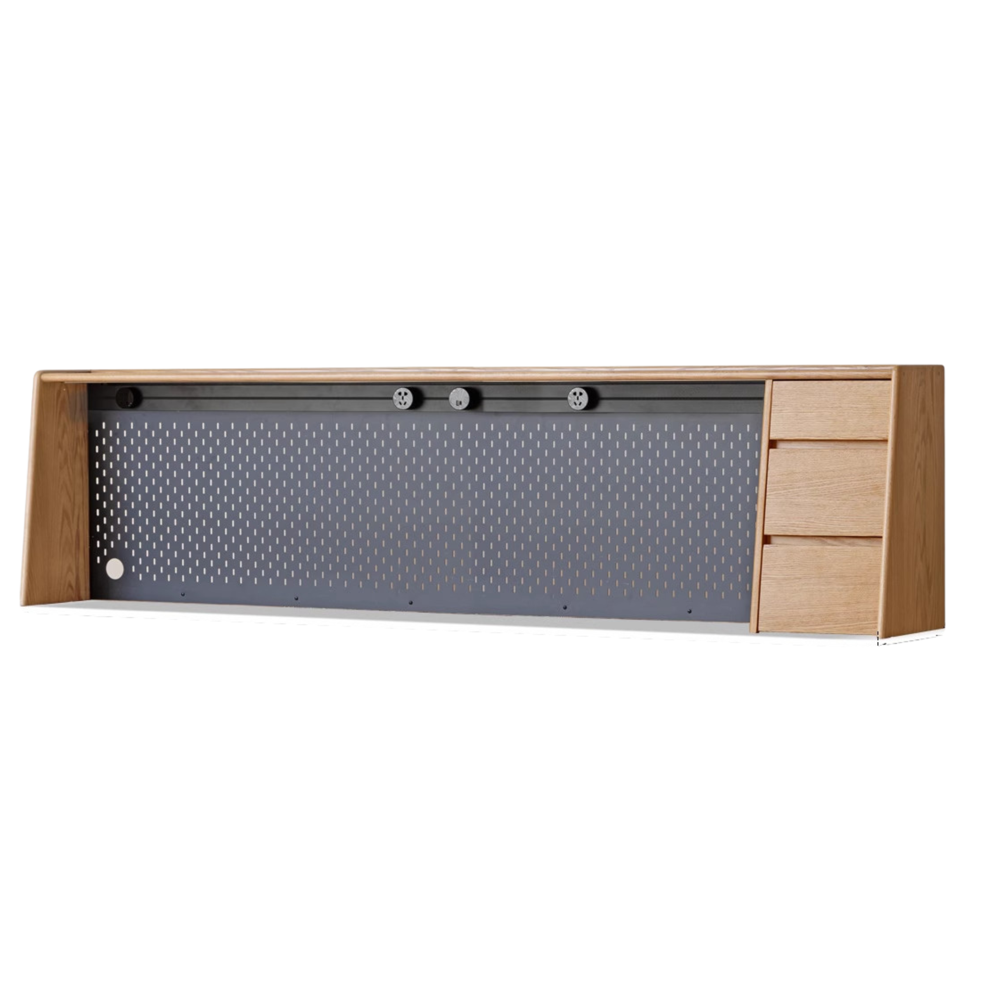 Oak Solid Wood Sideboard Shelf, Kitchen Shelf