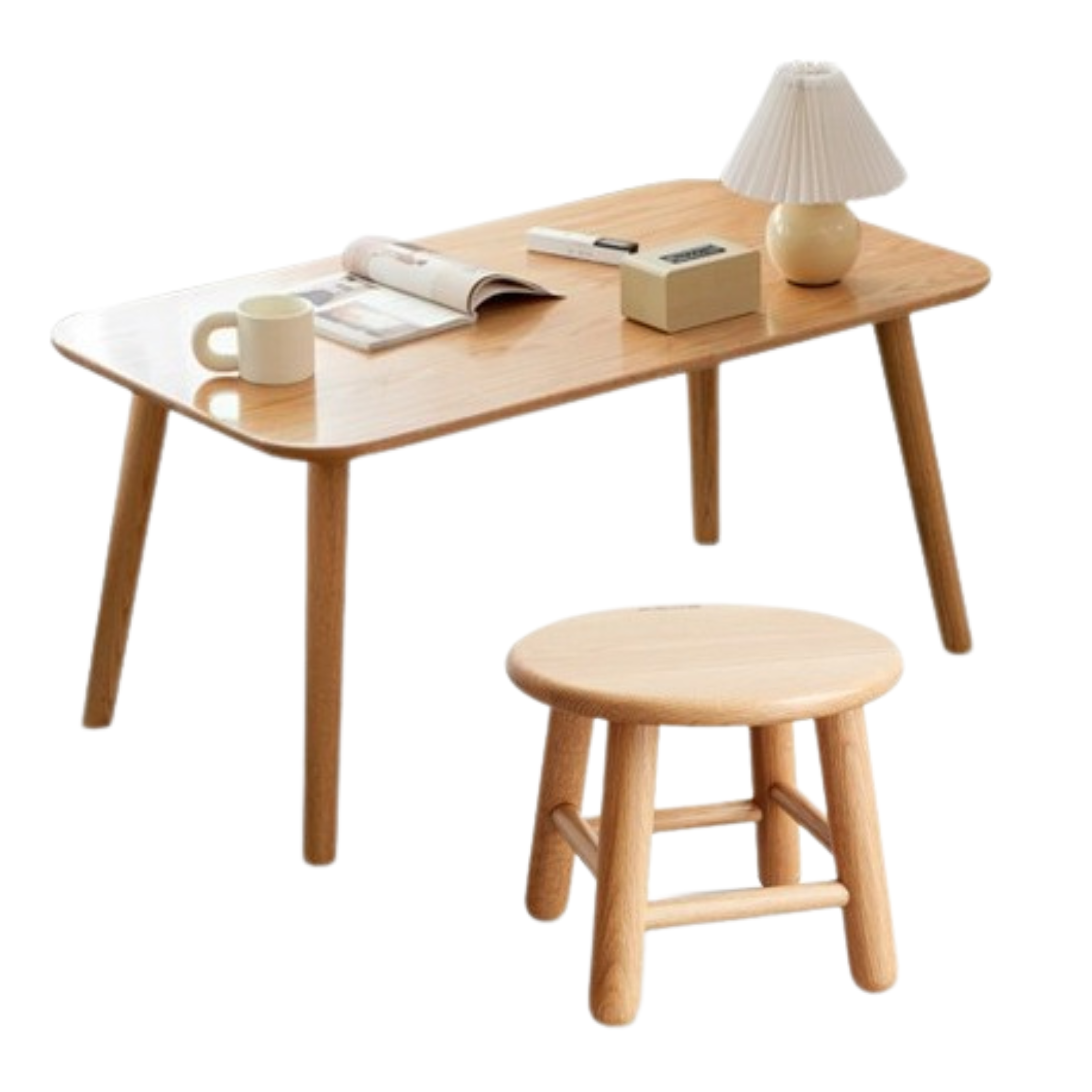 Oak Solid Wood Modern Minimalist Coffee Table