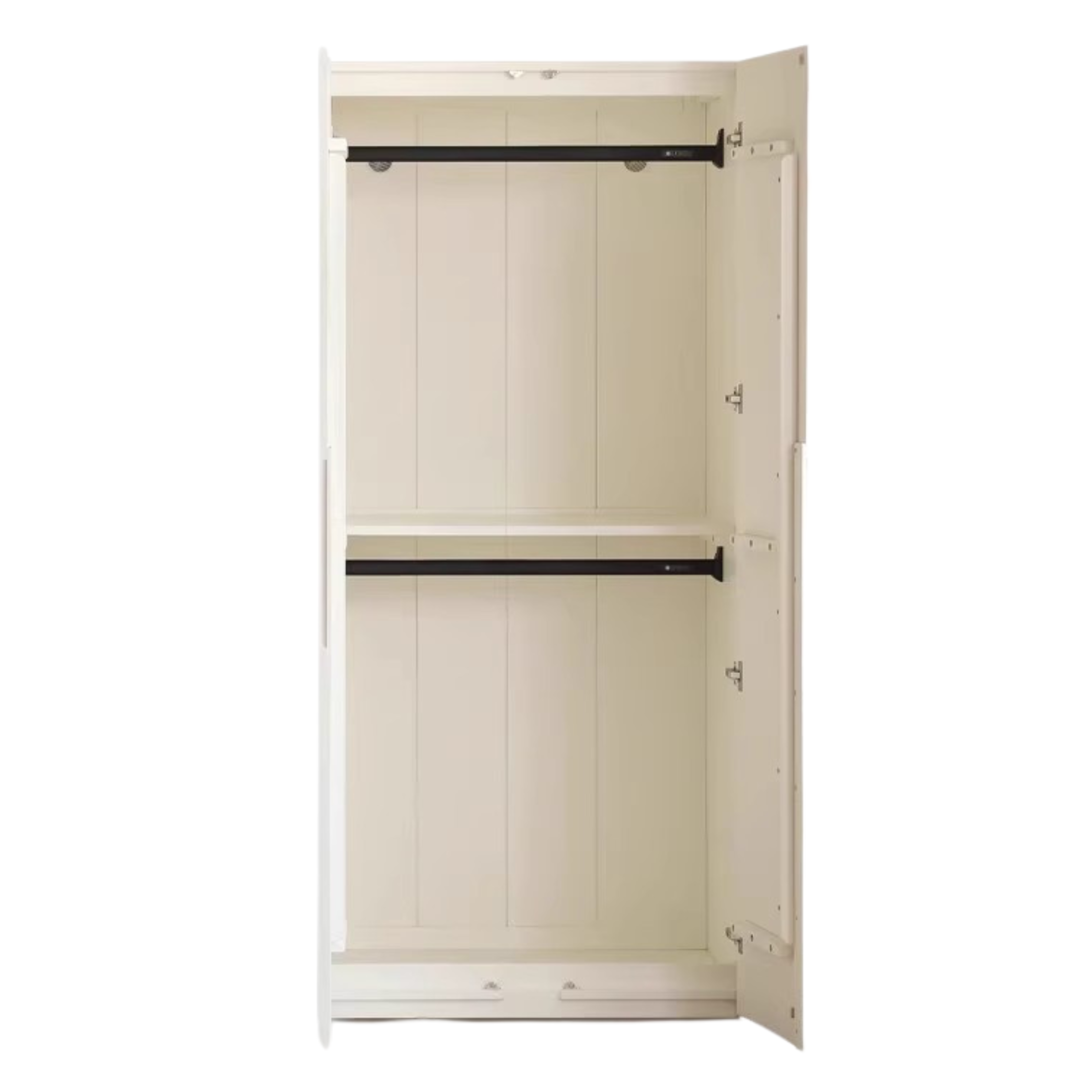 New Zealand pine Solid wood cream wardrobe: