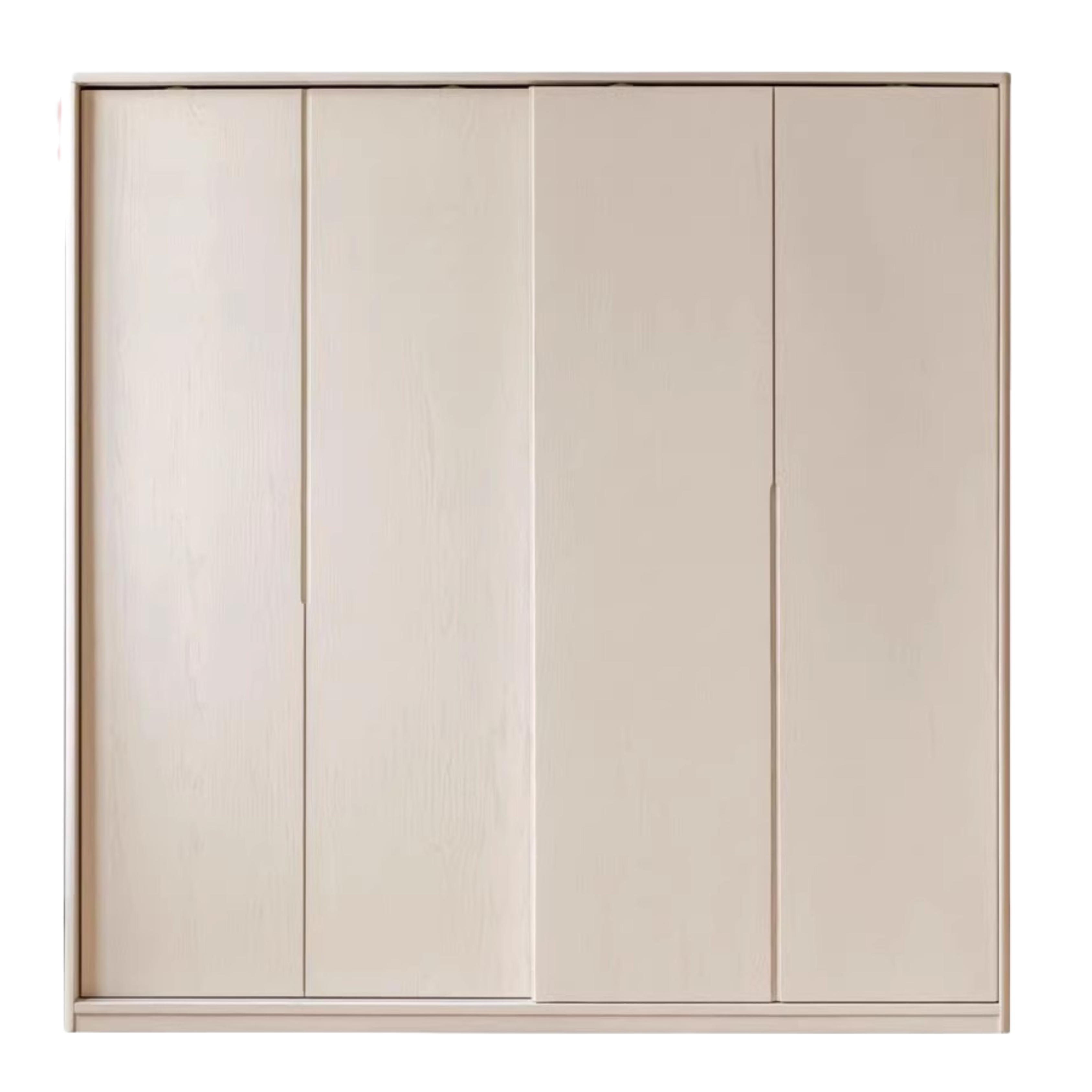 Oak solid wood cream wardrobe sliding door