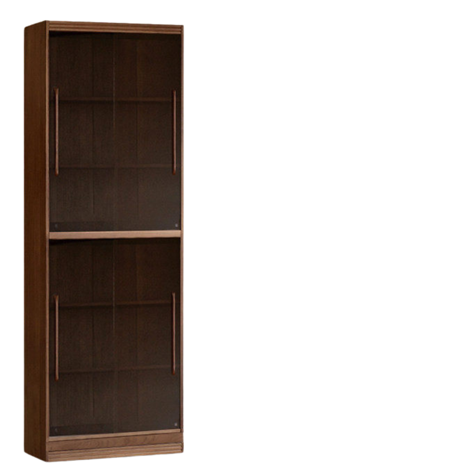 Black Walnut, Sandalwood Solid Wood Light Luxury Combined Bookshelf With Seat