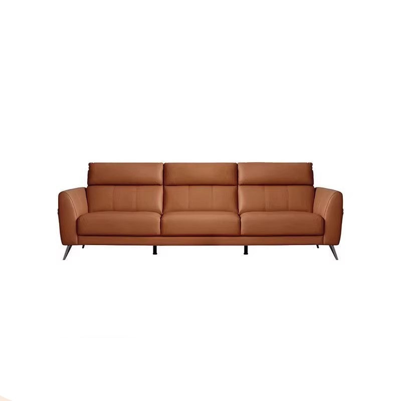 Genuine Leather Sofa, Top Layer Cowhide Italian Sofa"