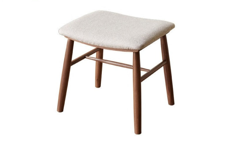 Black walnut, Oak solid wood square makeup stool*