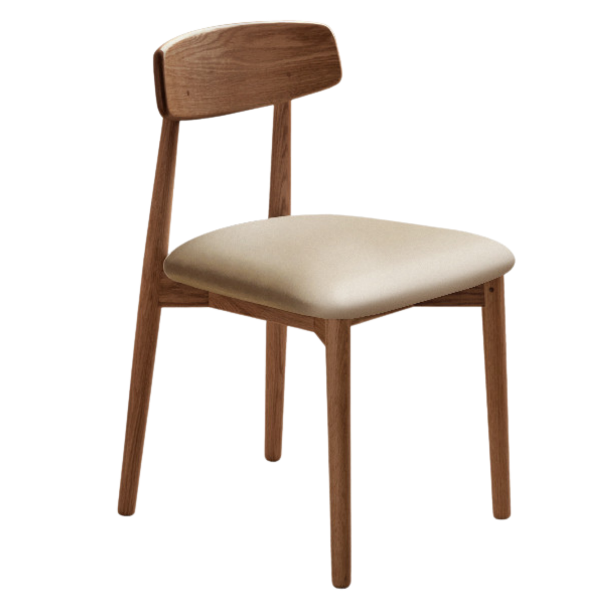 4 pcs set  Black Walnut, Ash, Oak, Beech, Cherry Solid Wood Simple Modern-Dining Chair