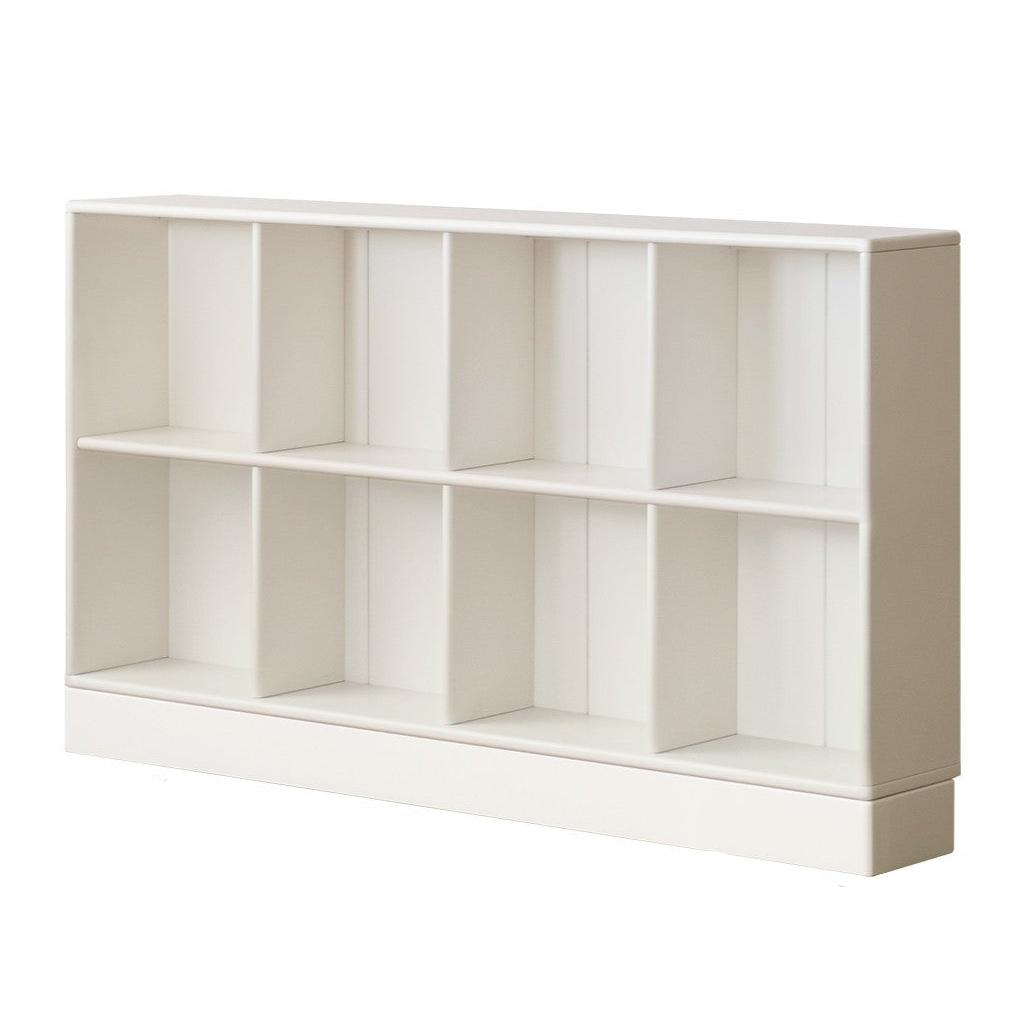 Rubber Solid Wood Cream Style Children's Bookcase Free Combination