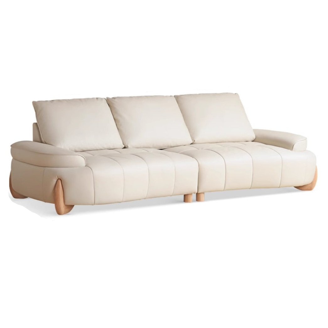 Technology Cloth Fabric Sofa Cream Style