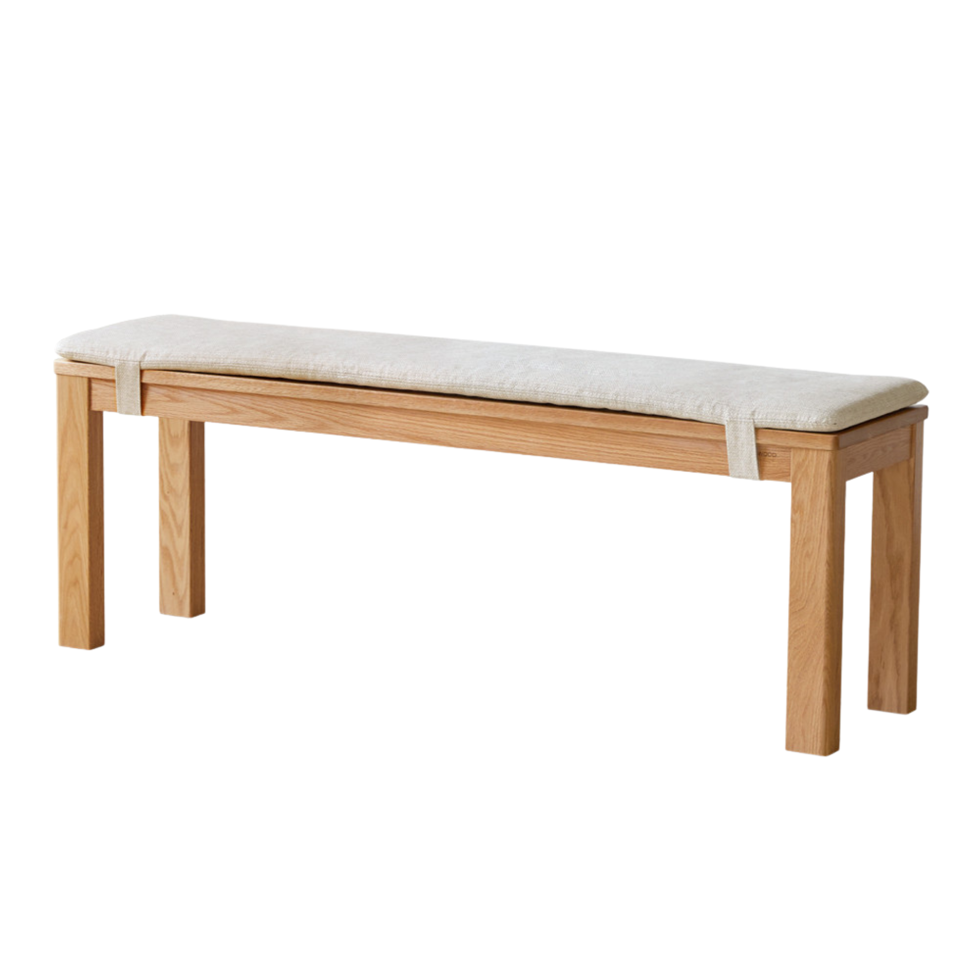 Ash, Oak, Beech, Solid Rubberwood Wide Seat Bench