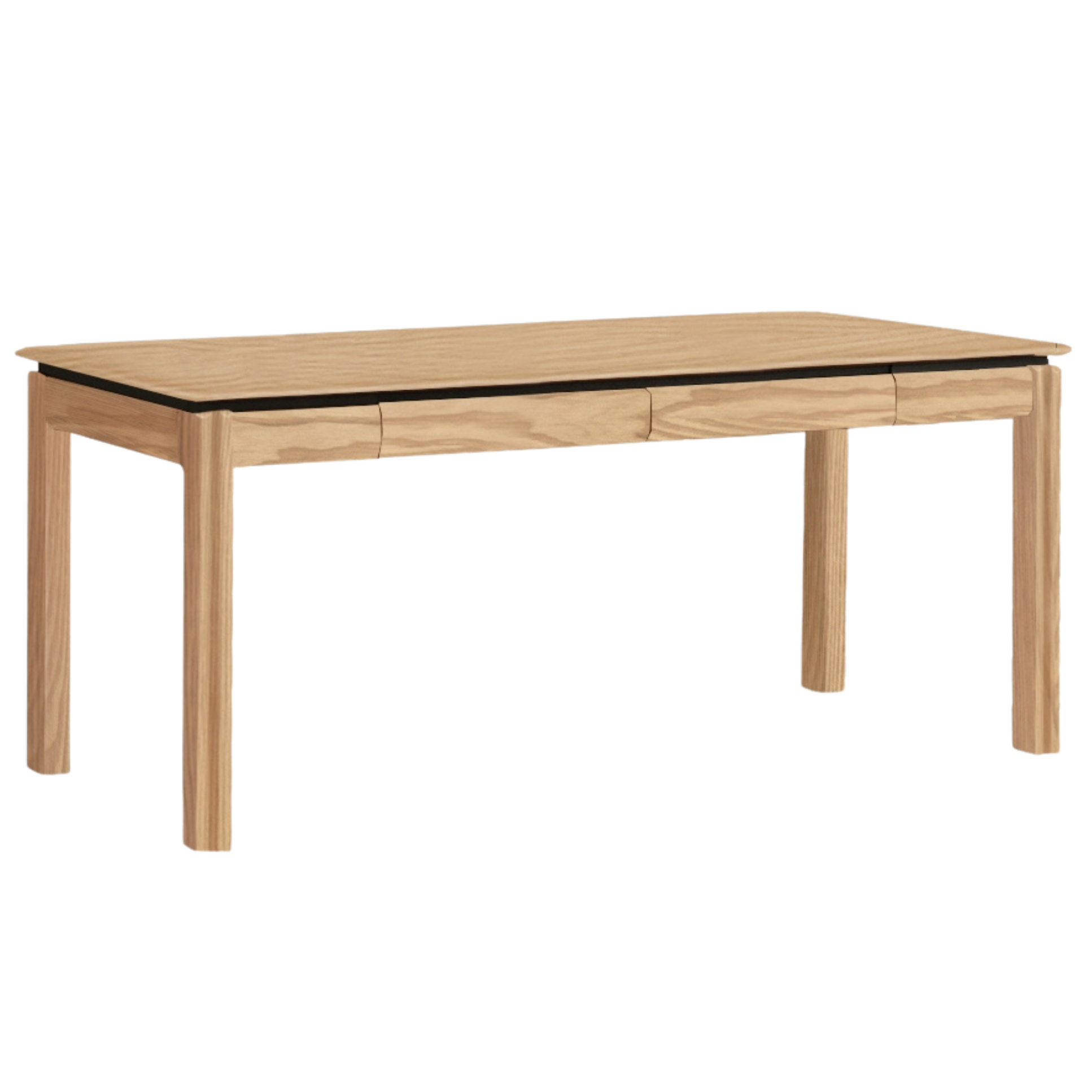 Black Walnut, Ash, Sandalwood Solid Wood Modern Large Office Table