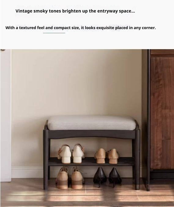 Oak Solid Wood Shoe Changing Bench