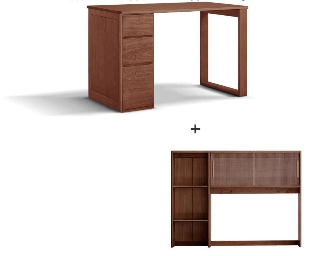 Ash Solid wood twin double office desk "
