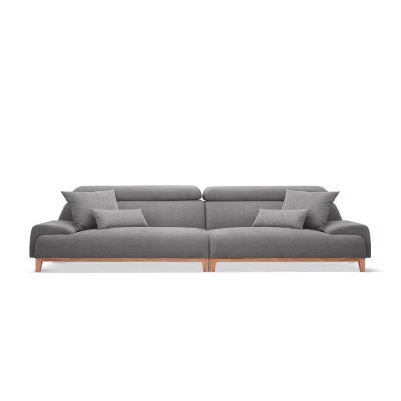 Fabric Combination High Back Sofa