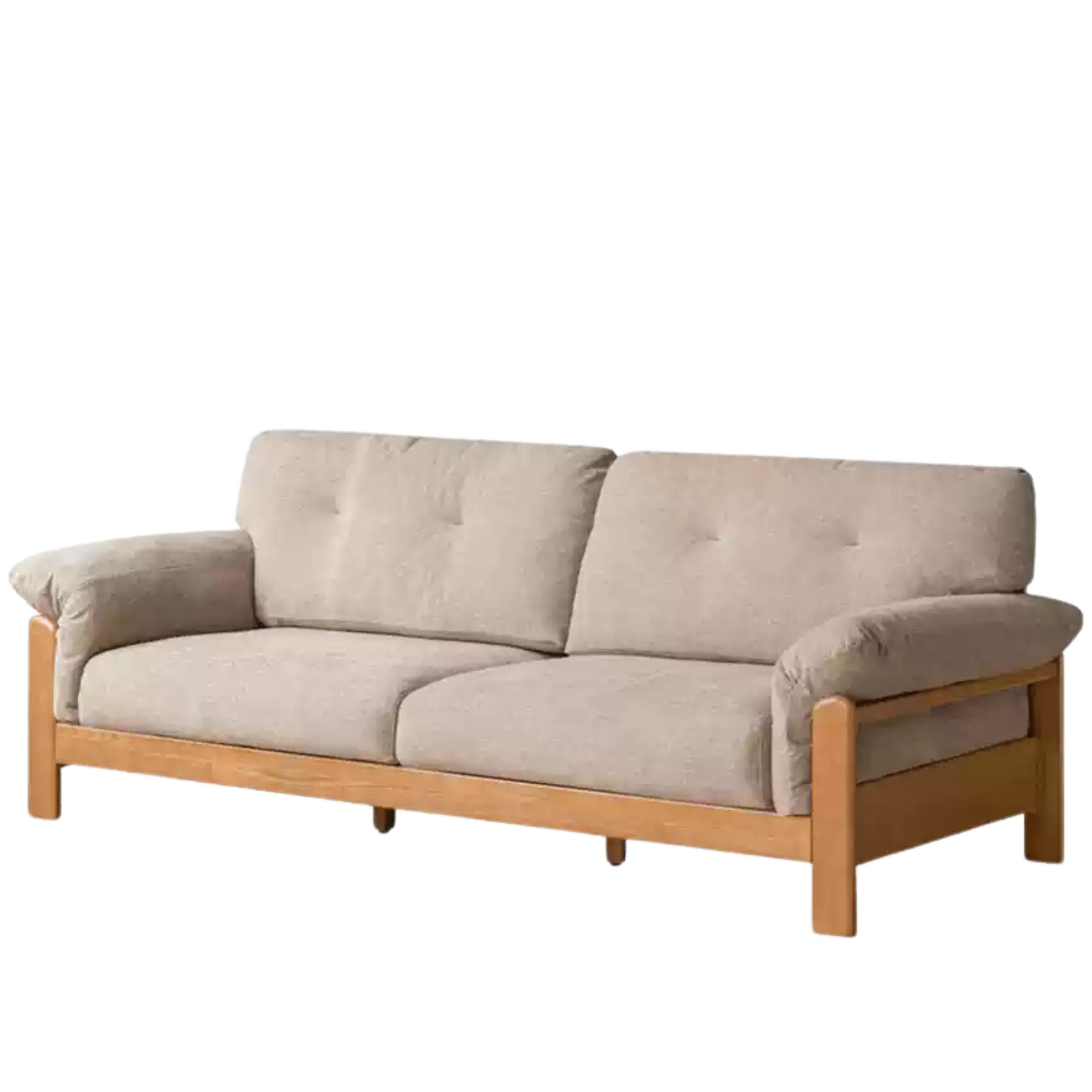 Ash Solid Wood Genuine leather, fabric sofa