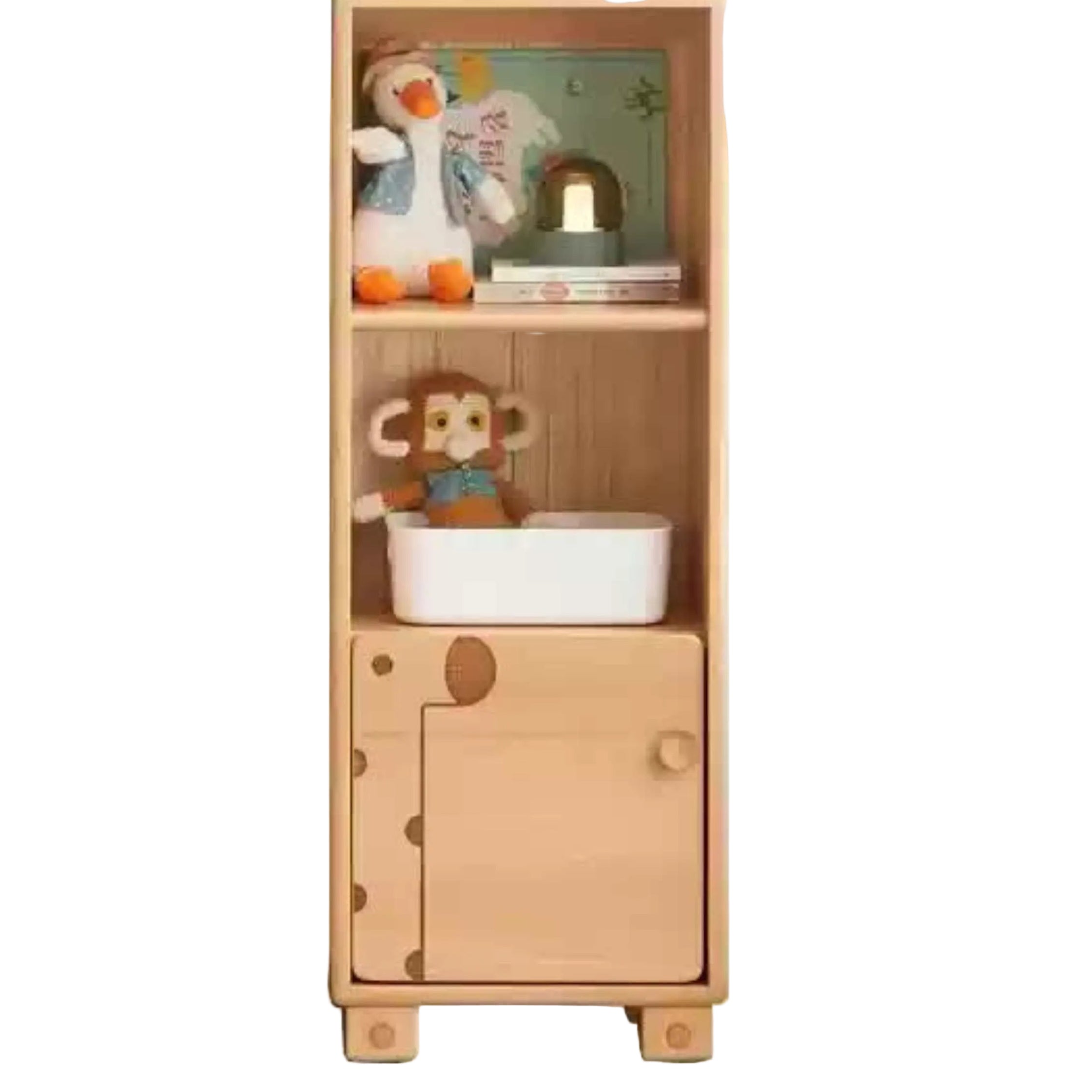 Beech Solid Wood Floor Children's Bookcase