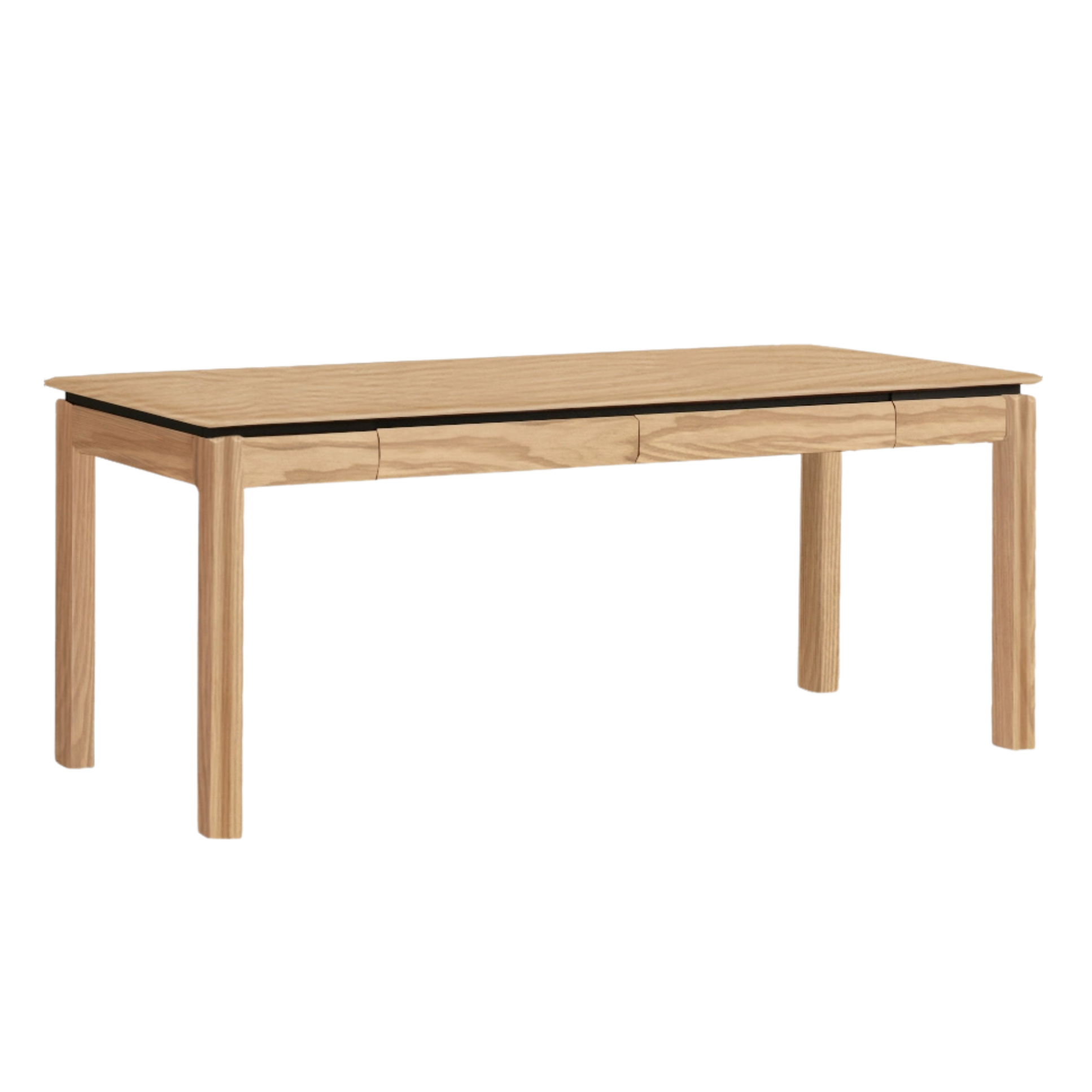 Black Walnut, Ash, Sandalwood Solid Wood Modern Large Office Table