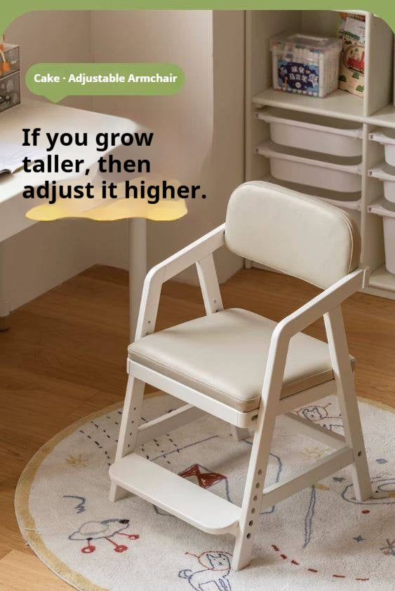 Solid RubberWood Kids Cream Style Lift Chair