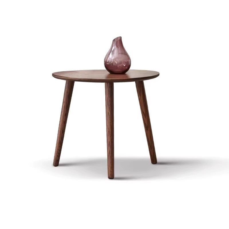 Oak Solid Wood walnut color Tea Table -