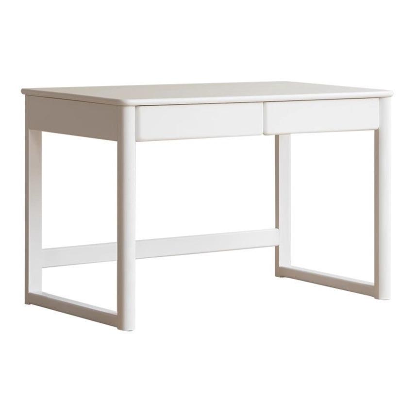 Poplar Solid Wood Cream Style Bookshelf Integrated Table