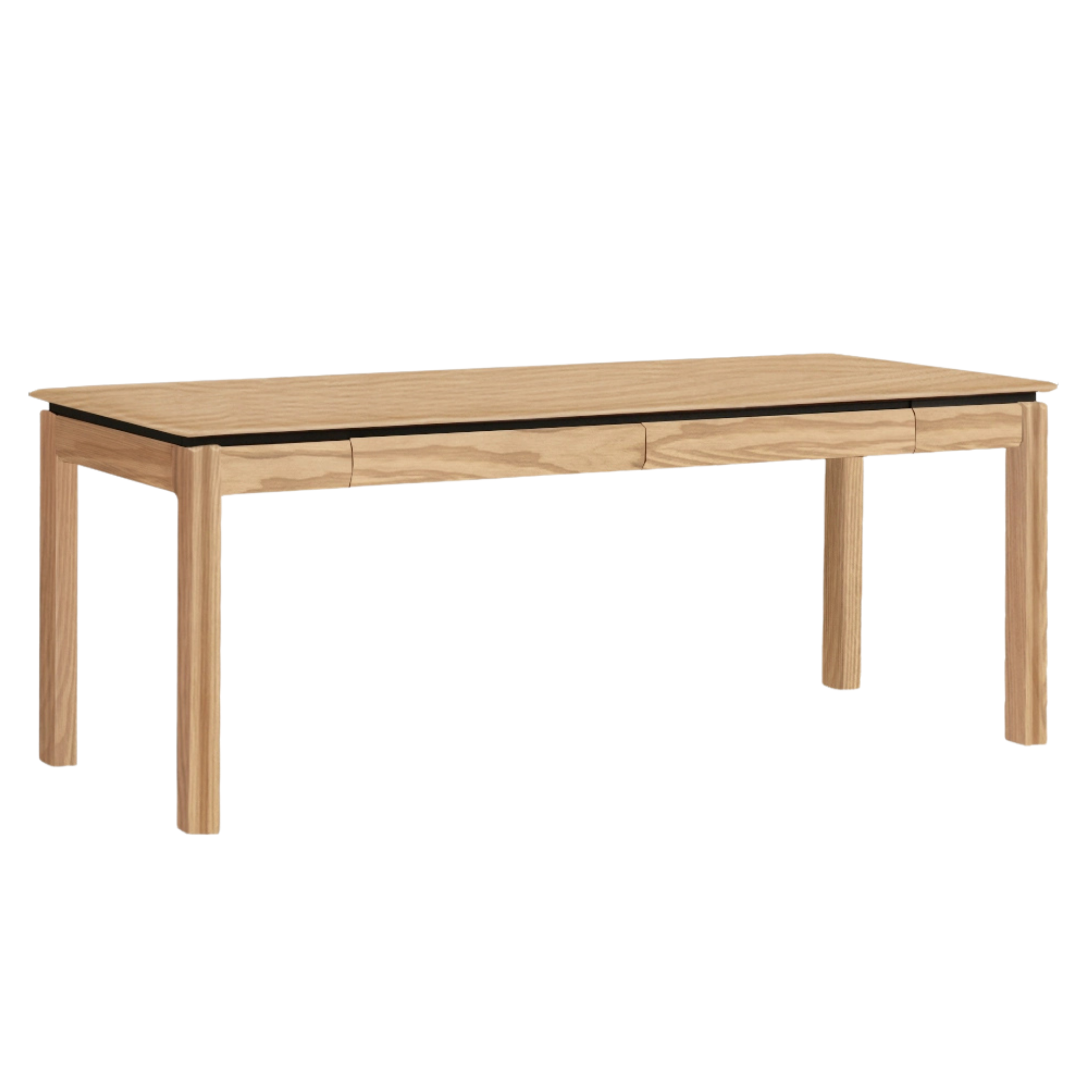 Black Walnut, Ash, Sandalwood Solid Wood Modern Large Office Table