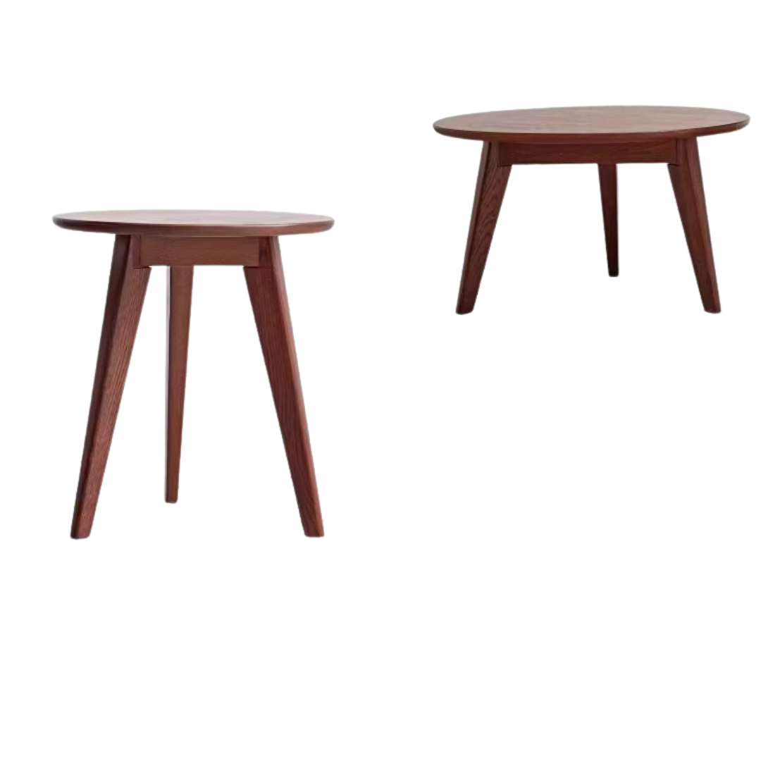 Oak Solid Wood Tea Table Combination-