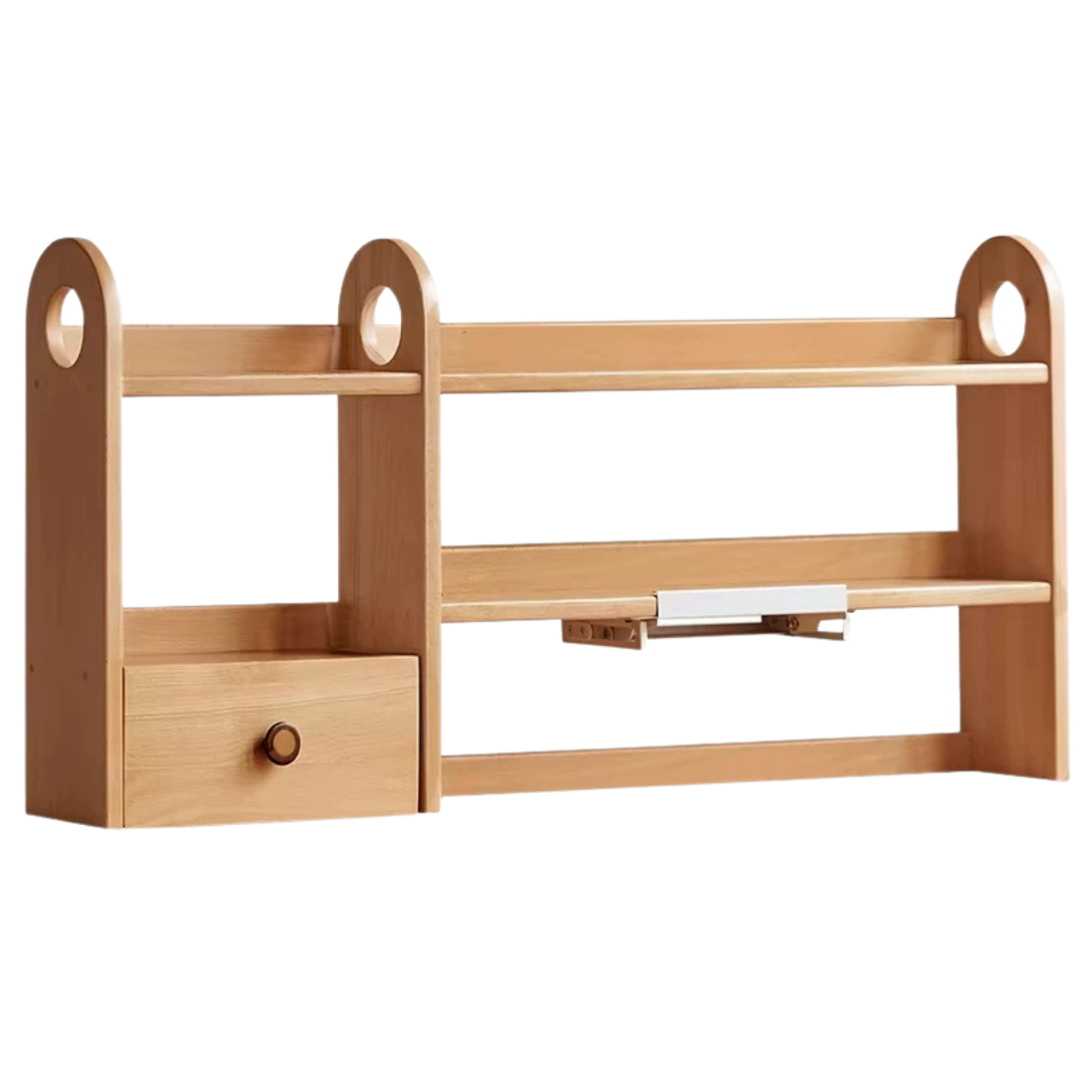 Beech Solid Wood Modern Bookshelf