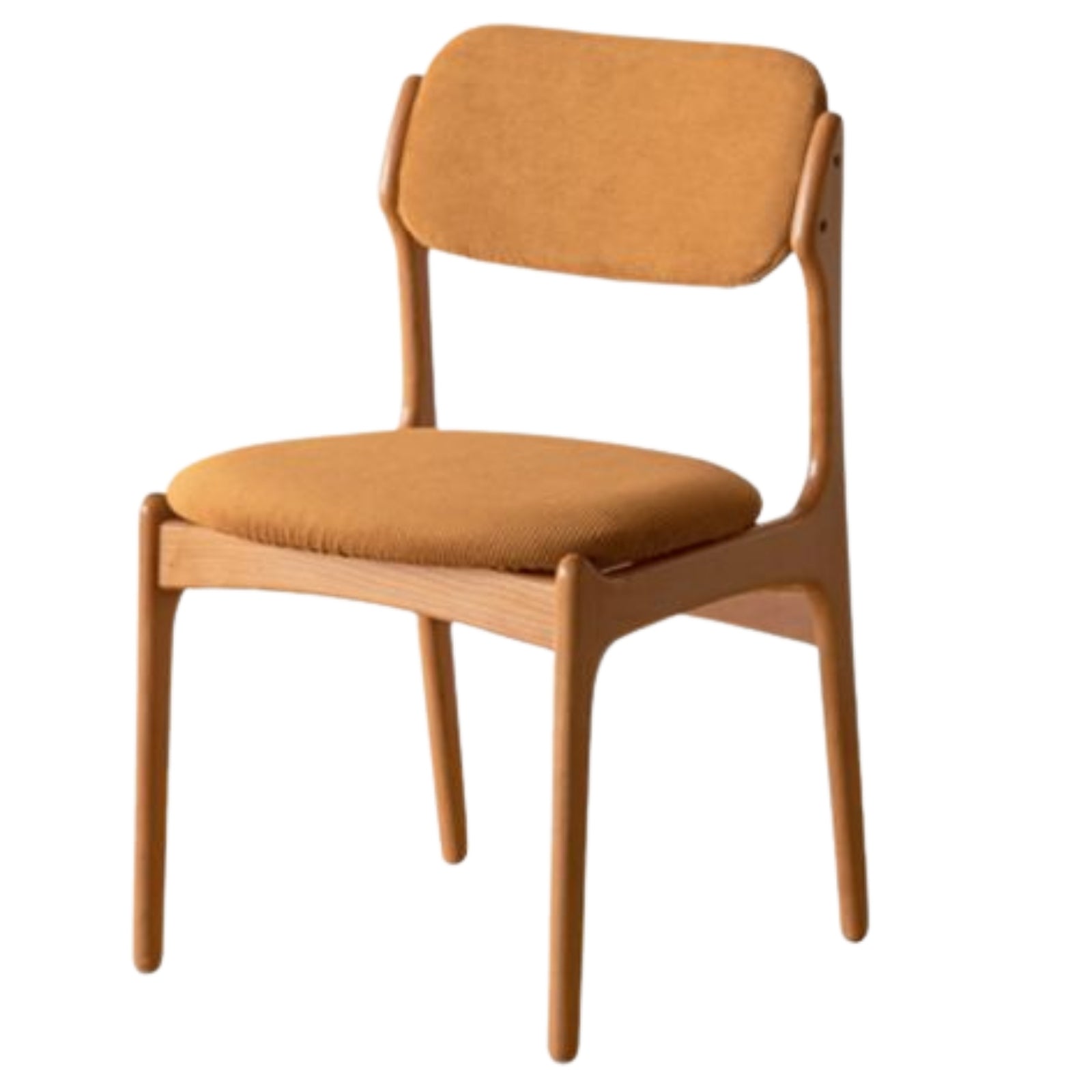 Set 4 pcs Cherry Solid Wood Vintage Dining Chairs Soft Bags Backrests