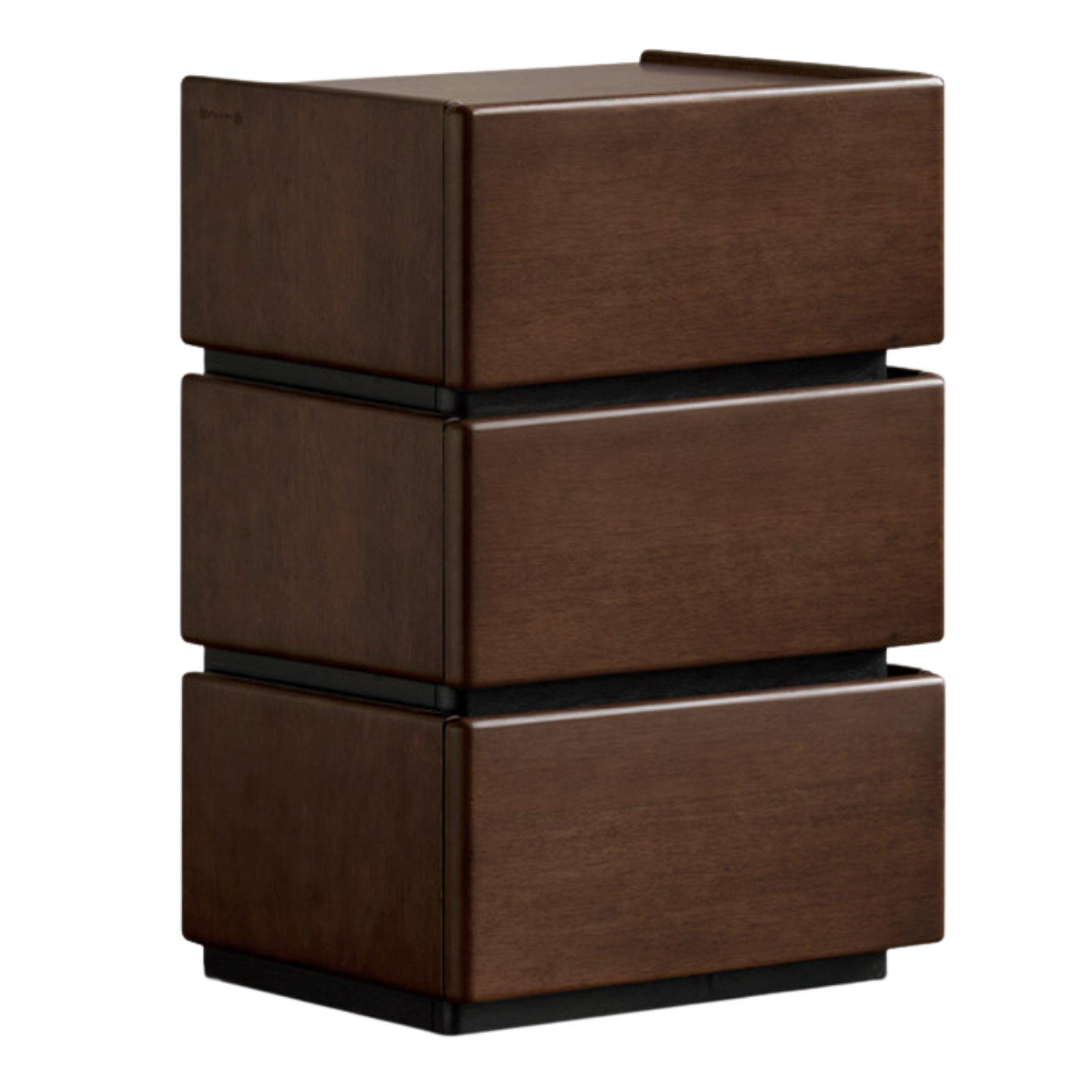 Black Walnut, Oak, Tulipwood Solid Wood, Solid Longan Hardwood Nightstand with Storage Drawer, Italian Style