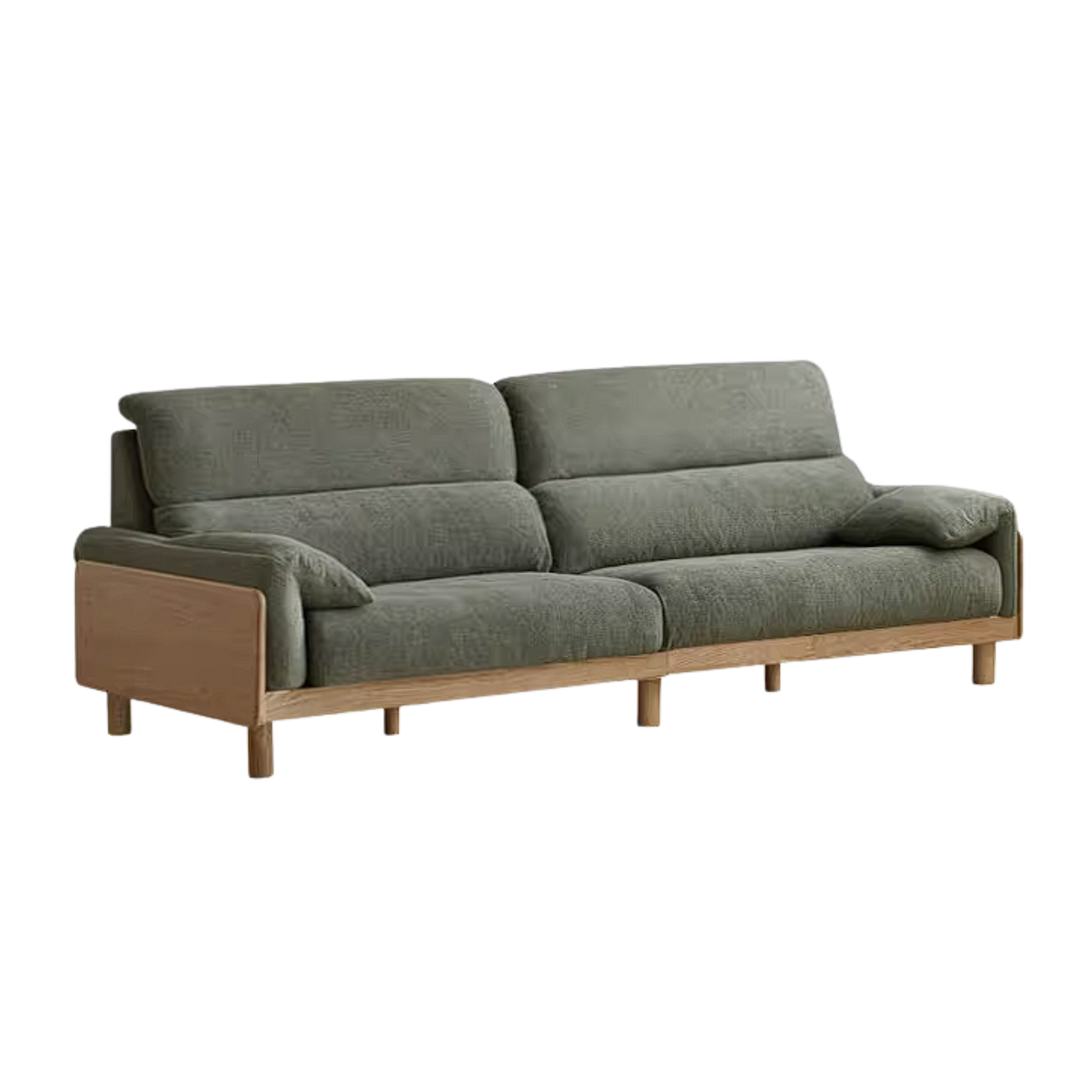 Ash Solid Wood Sofa with Modern Casual Design
