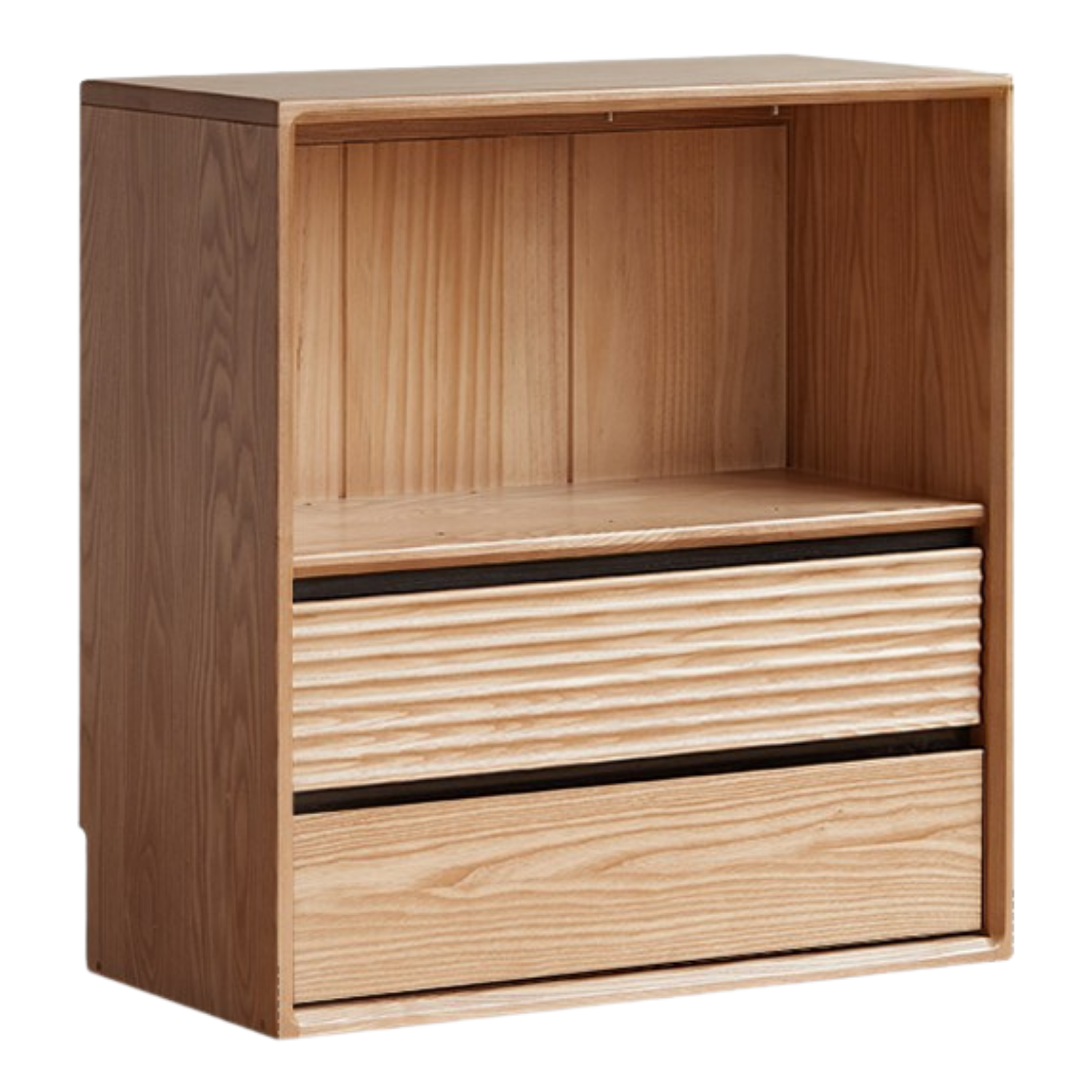Ash, White Ash, Oak Solid Wood Combination Module Bookcase))