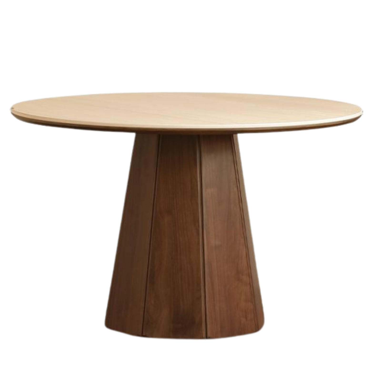Black Walnut Solid Wood Round Slab Dining Table