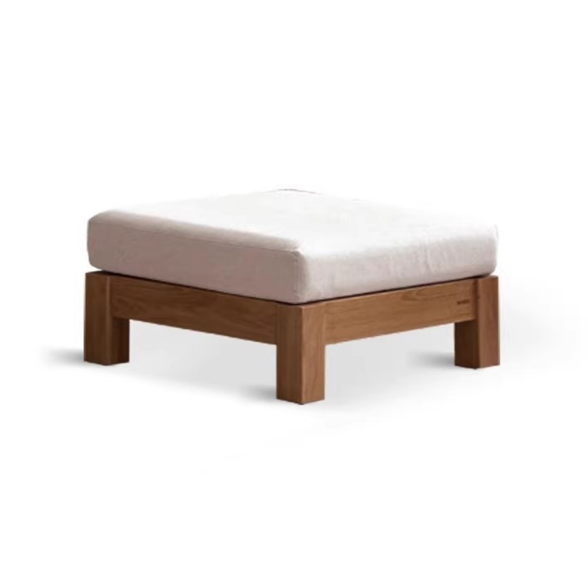 Ash, Oak, Black Walnut Solid Wood  Fabric Footstool