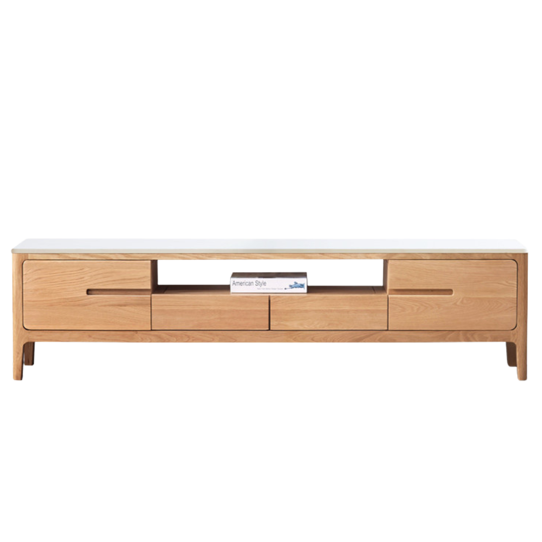 Oak Solid Wood TV Stand: