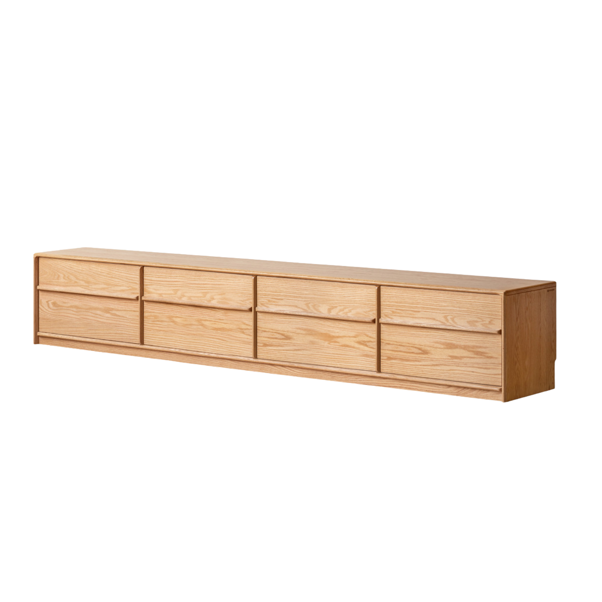 Oak, Ash Solid Wood Modern Skeleton Line TV Cabinet.