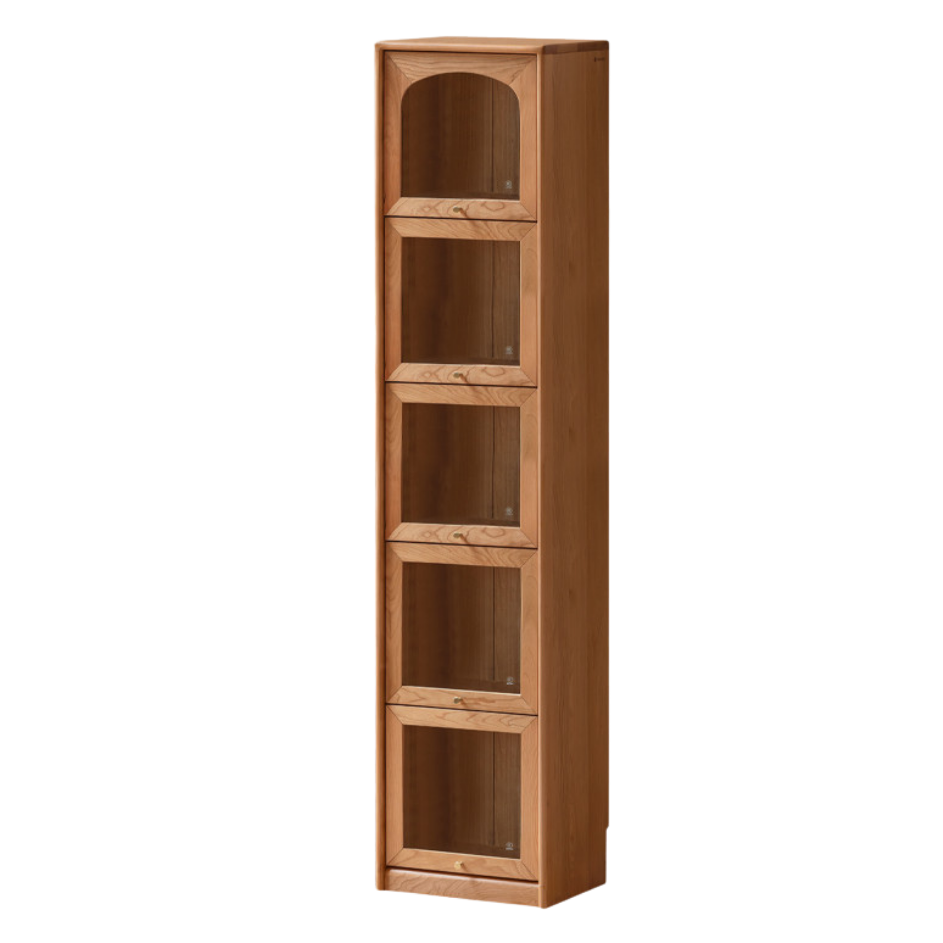 Cherry Solid Wood Ancient Style Floor Bookcase