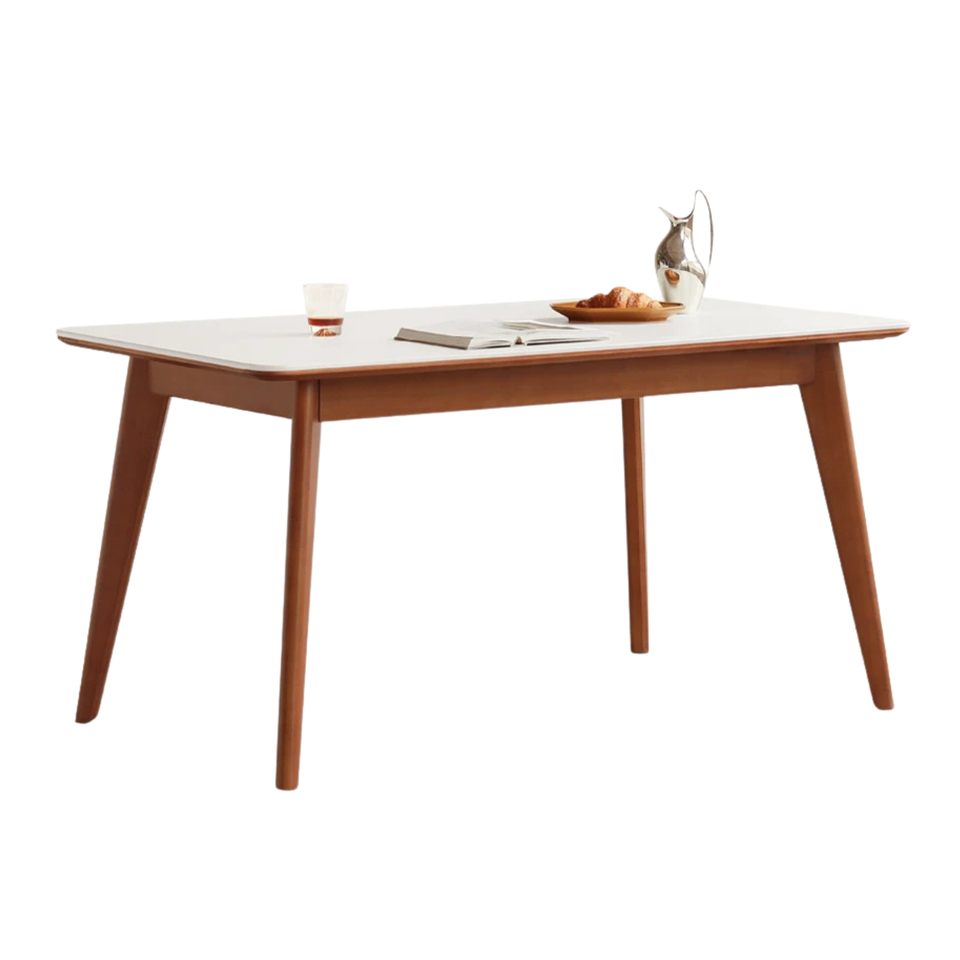 Tulipwood Solid Wood Retro Style Dining Table