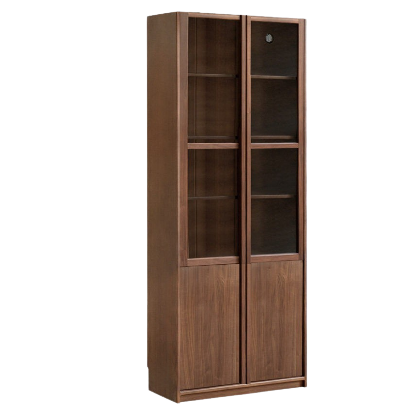 Black Walnut, White Oak Solid Wood Light Luxury Bookcase and Storage