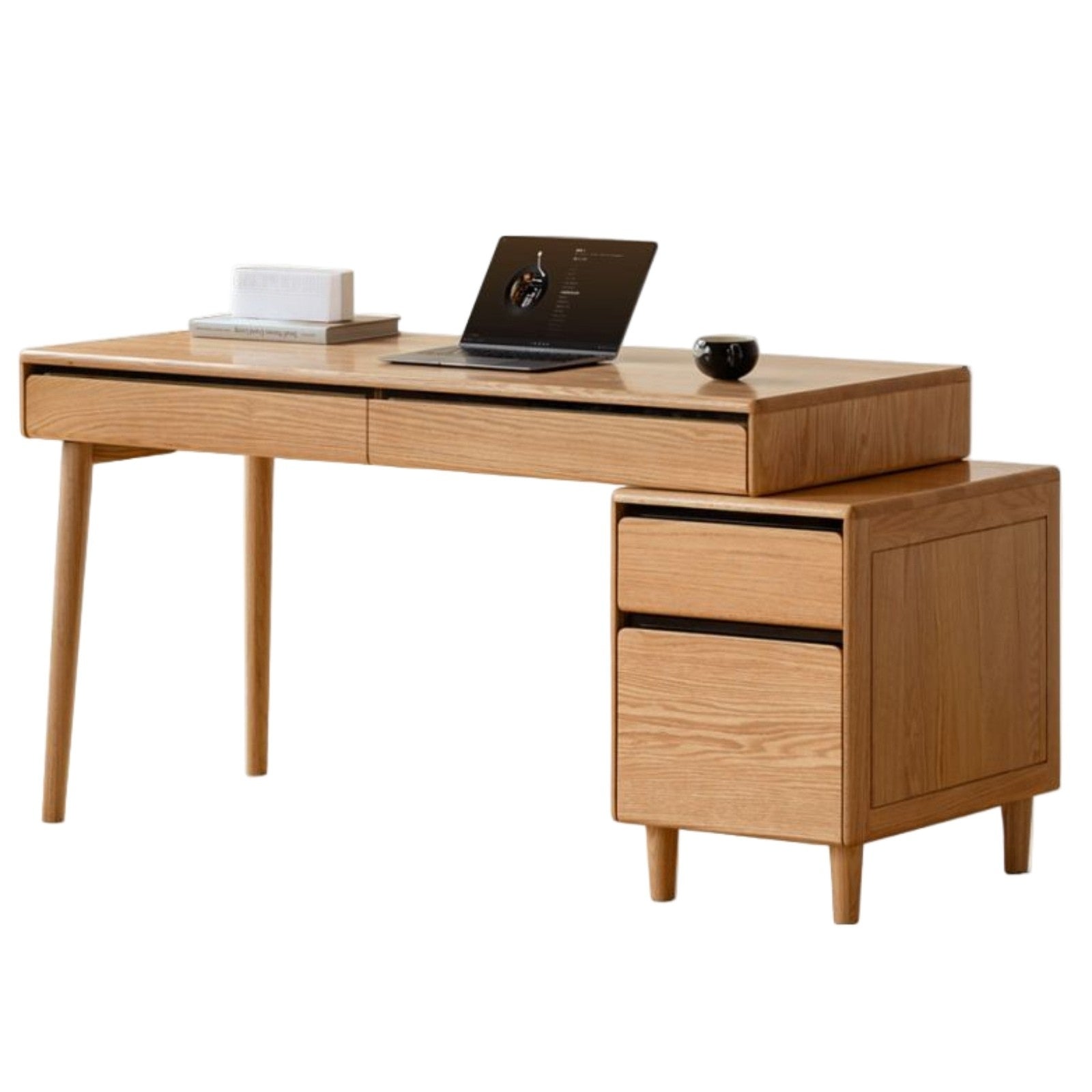 Oak Solid Wood Modern Office Desk