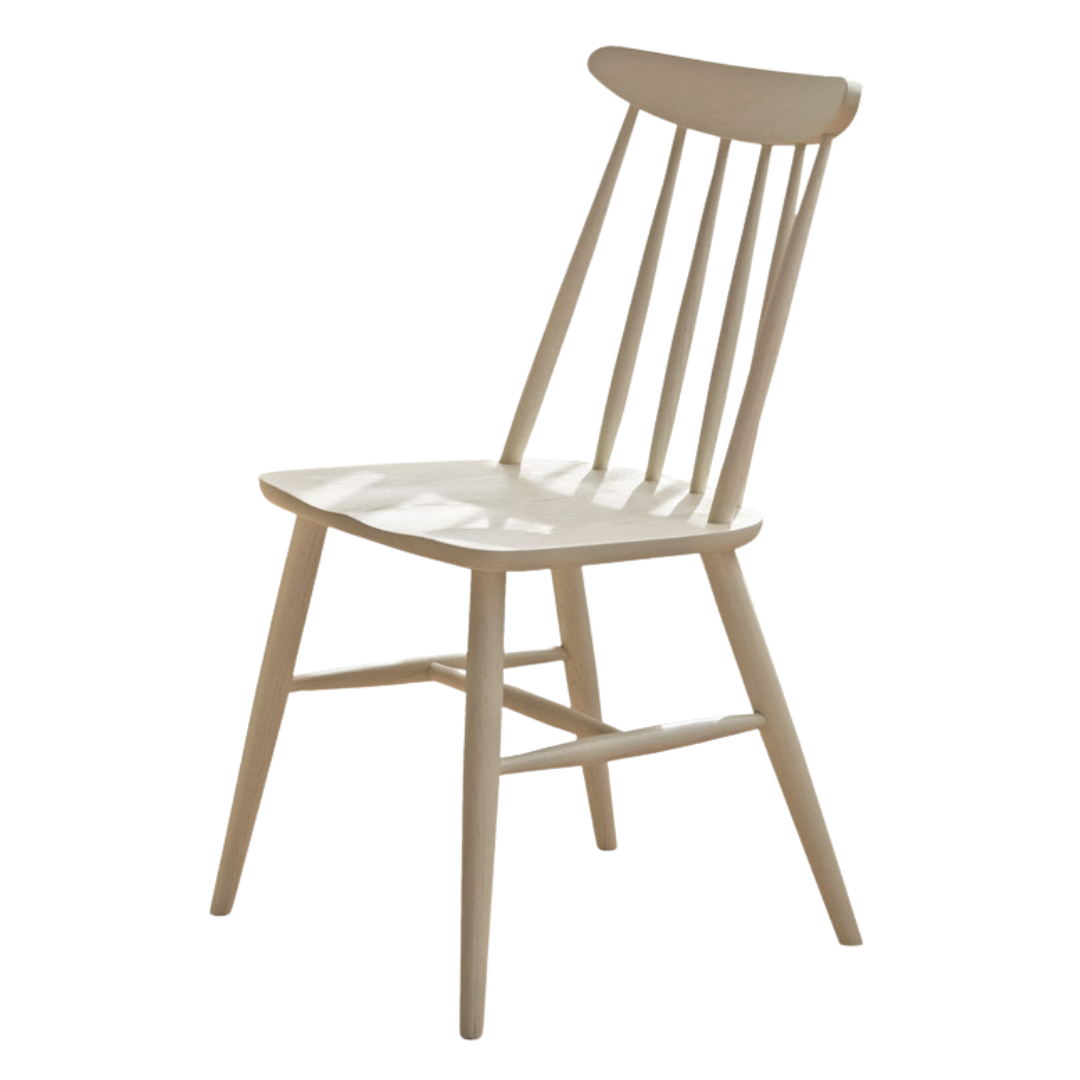 4 pcs Oak Solid Wood Cream Wind Windsor Chair