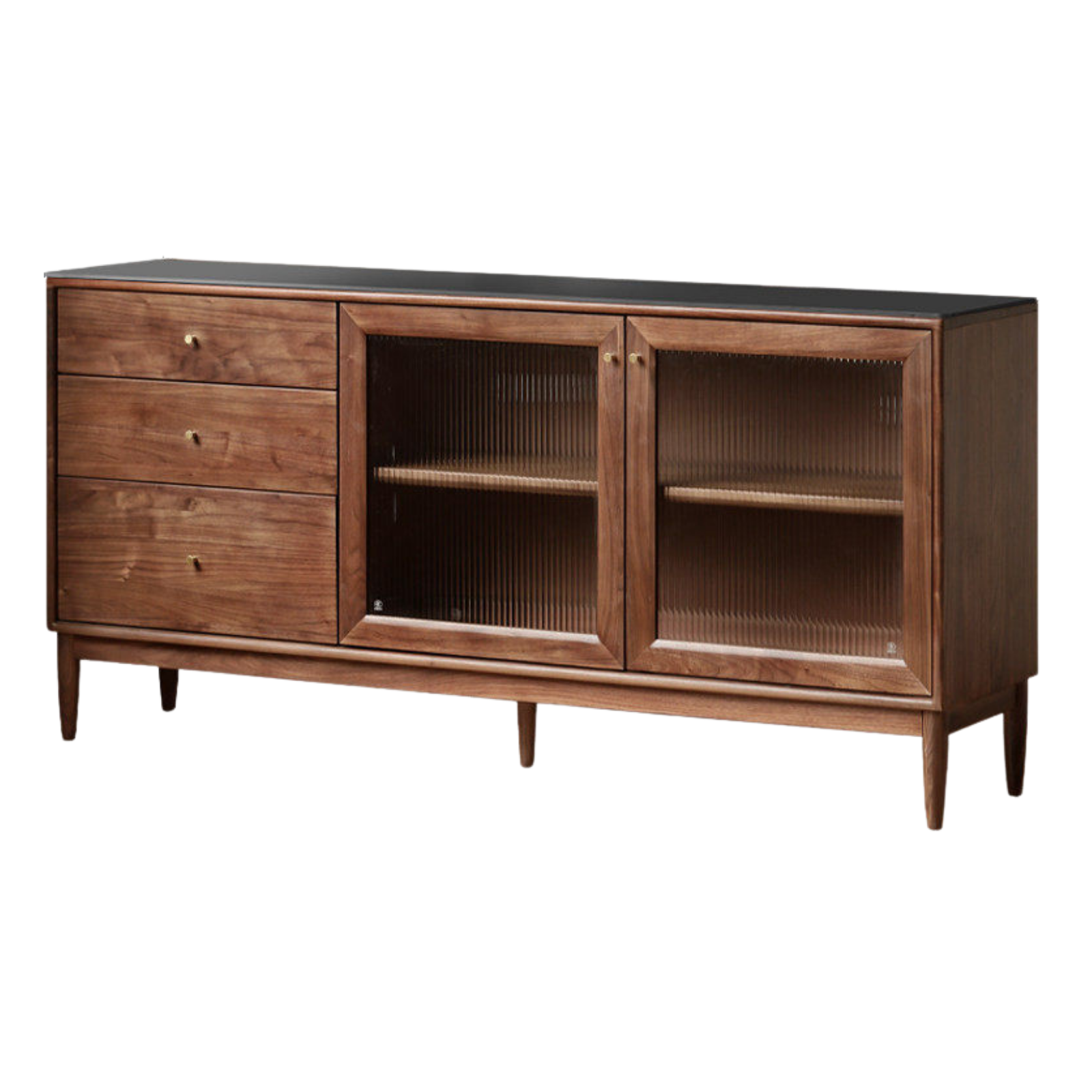 Black Walnut , South American Walnut, Catalpa Solid Wood Sideboard, Buffet Cabinet