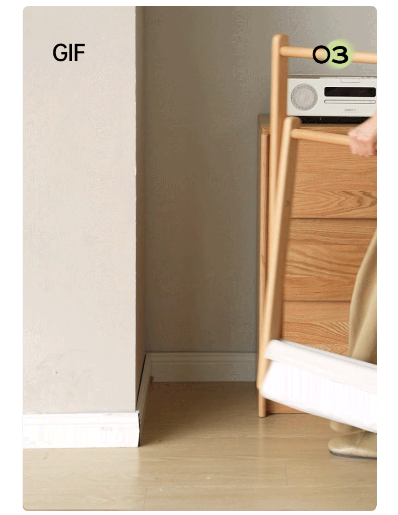 Beech solid wood clothes hanger