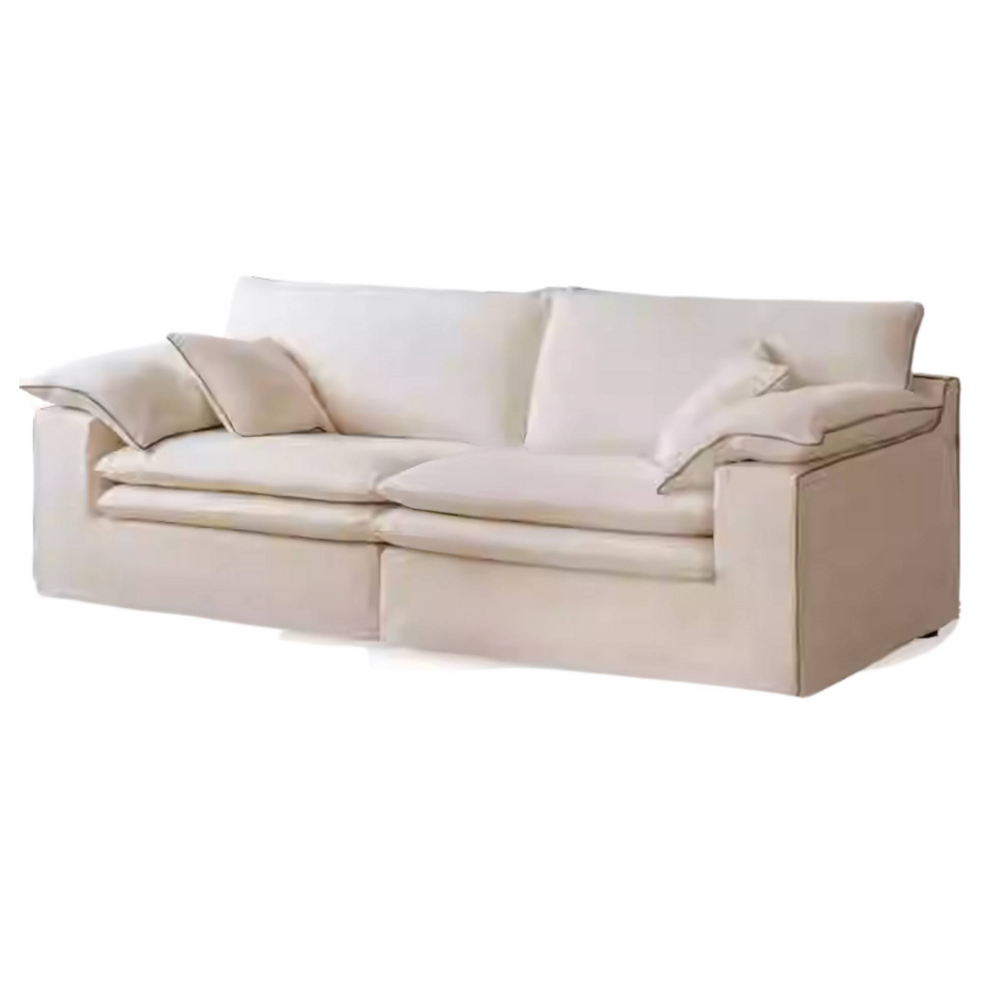 Cotton and Linen Sofa Wabi Sabi Style