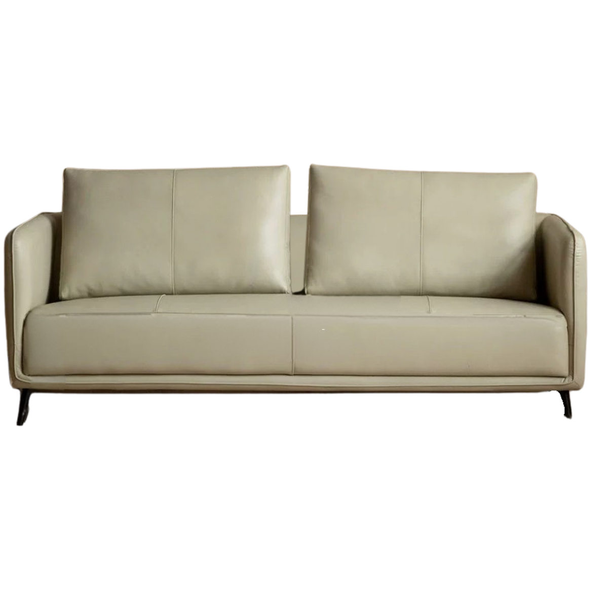 Genuine Leather Sofa, Italian Minimalist Design